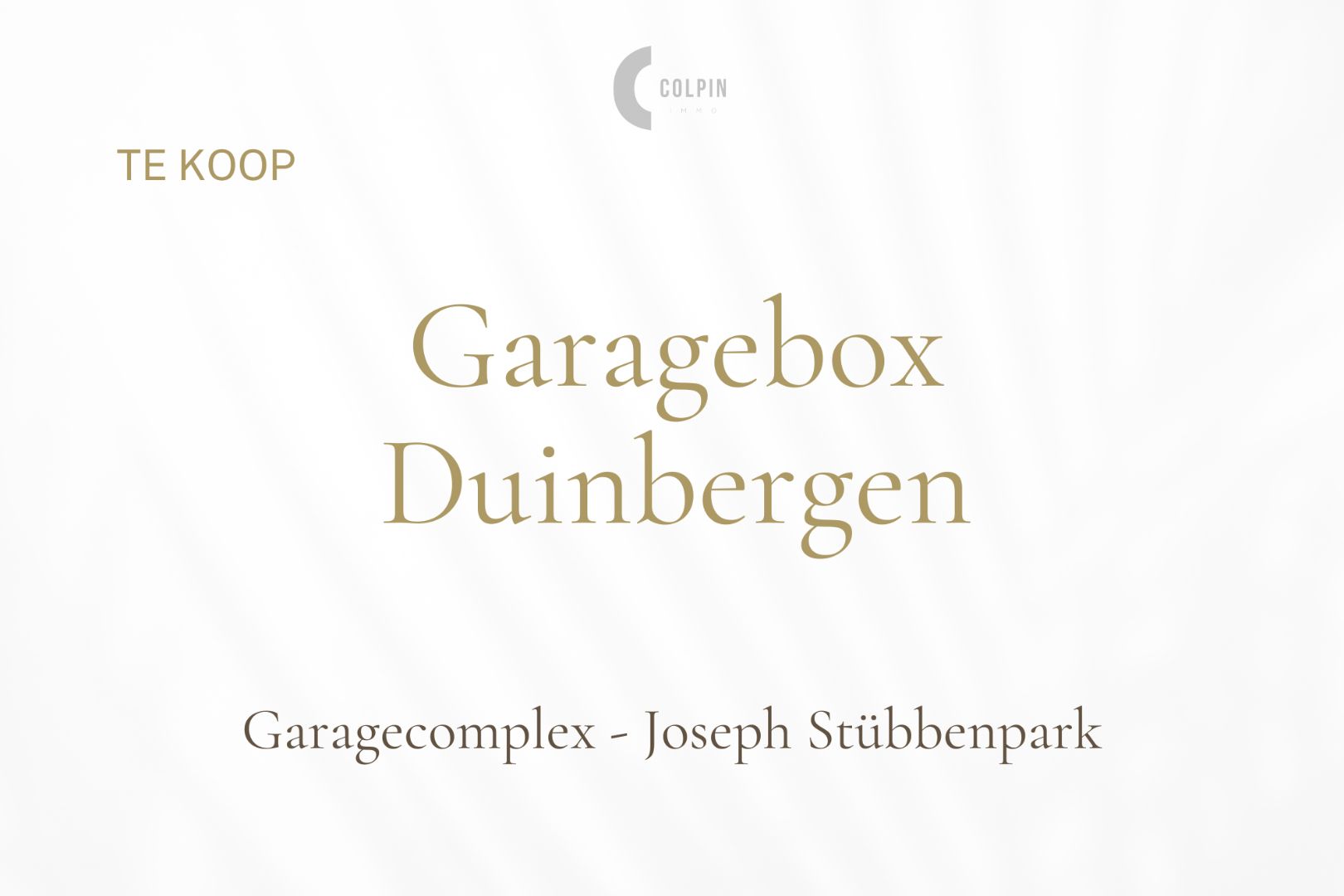 Makkelijk inrijdbare garagebox in het J.Stübbenpark te Duinbergen. foto {{pictureIndex}}