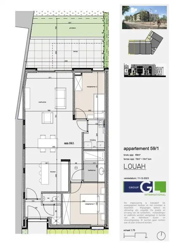 Nieuwbouwapp. met 2 slpks, terras en tuintje foto 10