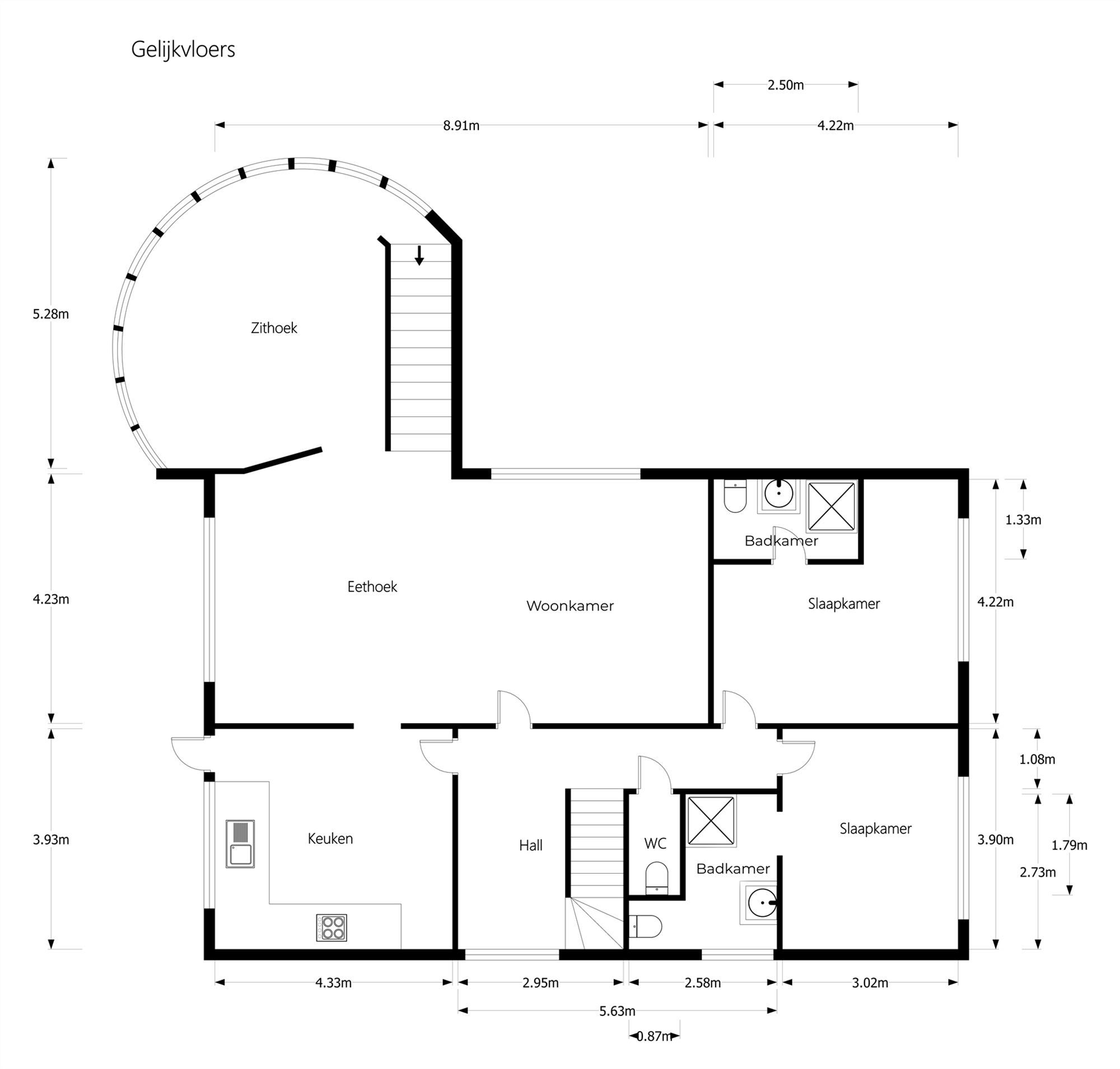 RUIME, GERENOVEERDE WONING MET 5 SLPKS EN 5 BADKAMERS foto 37