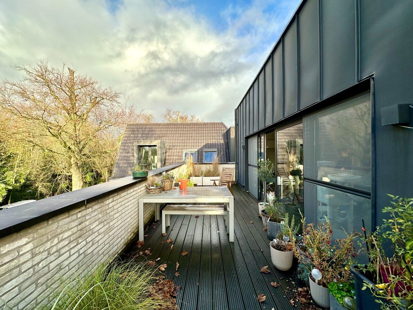 Modern penthouse met drie slaapkamers, groot terras en zicht op het groen  foto 15