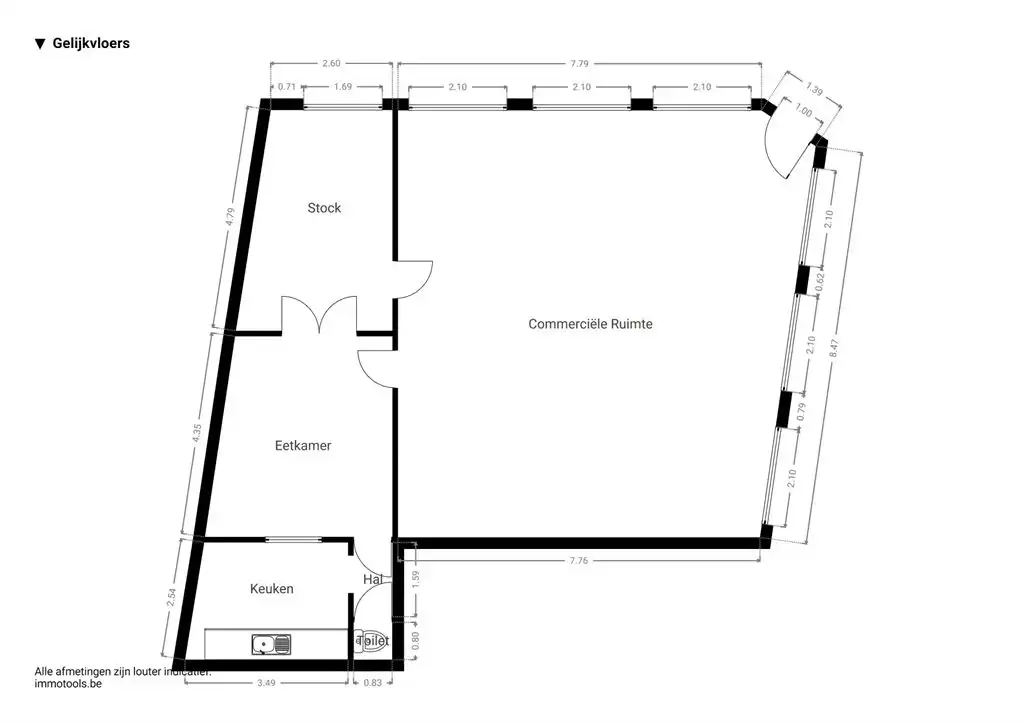 Handelsruimte met veel visibiliteit foto 10