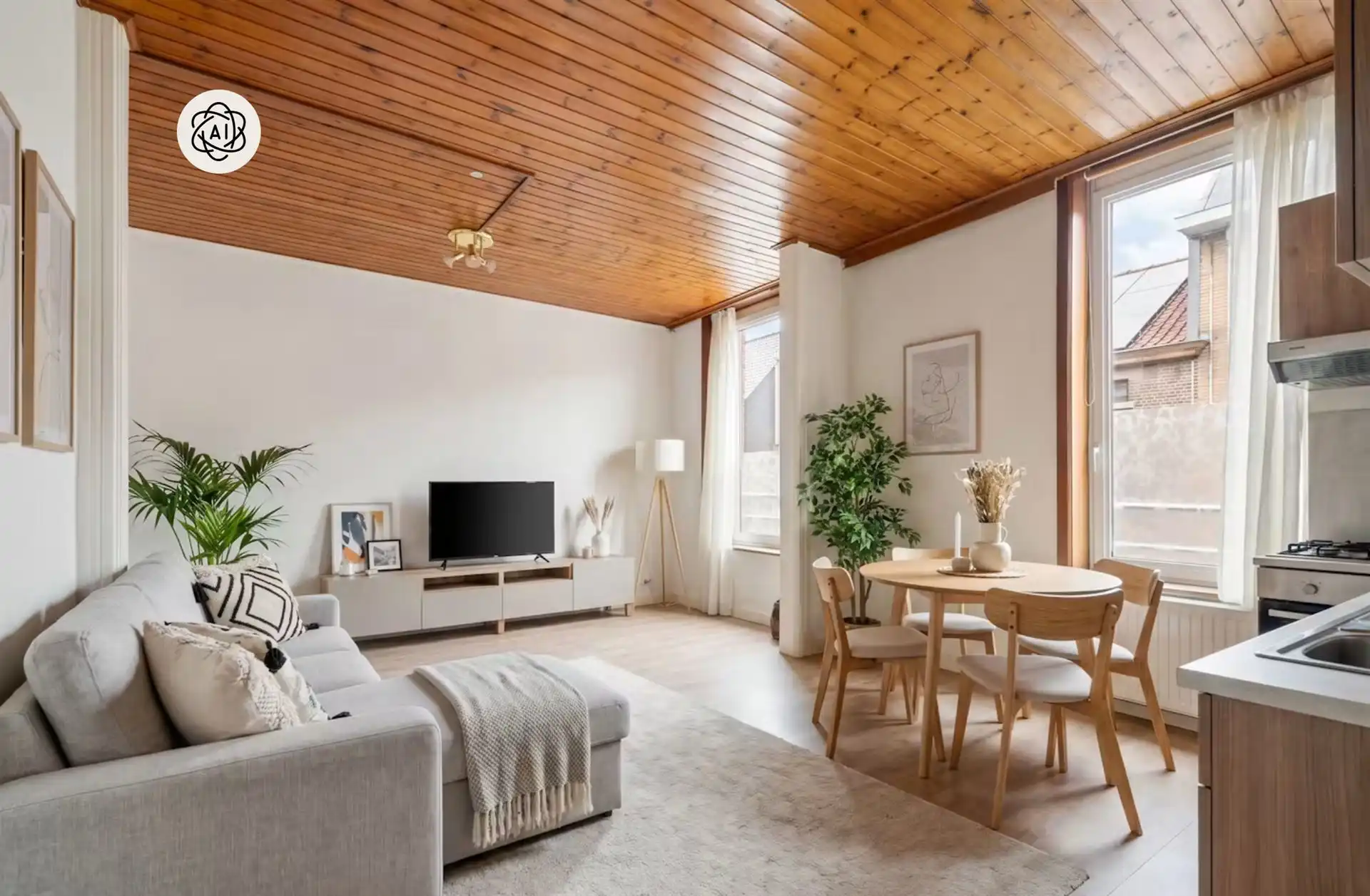Leuk appartementje met aparte slaapkamer foto {{pictureIndex}}