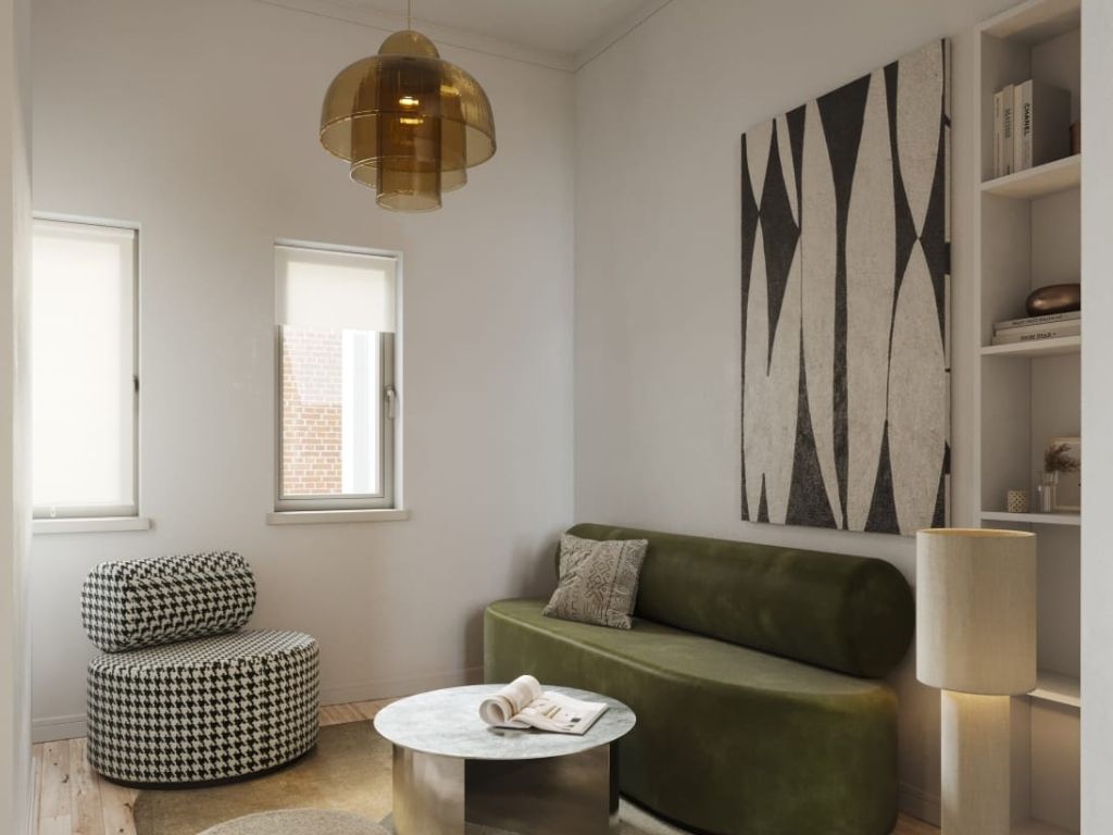 Centrum Gent – Instapklare en karaktervolle burgerwoning met 3 slaapkamers, 2 badkamers, buitenruimte en polyvalente sous-sol. foto 2