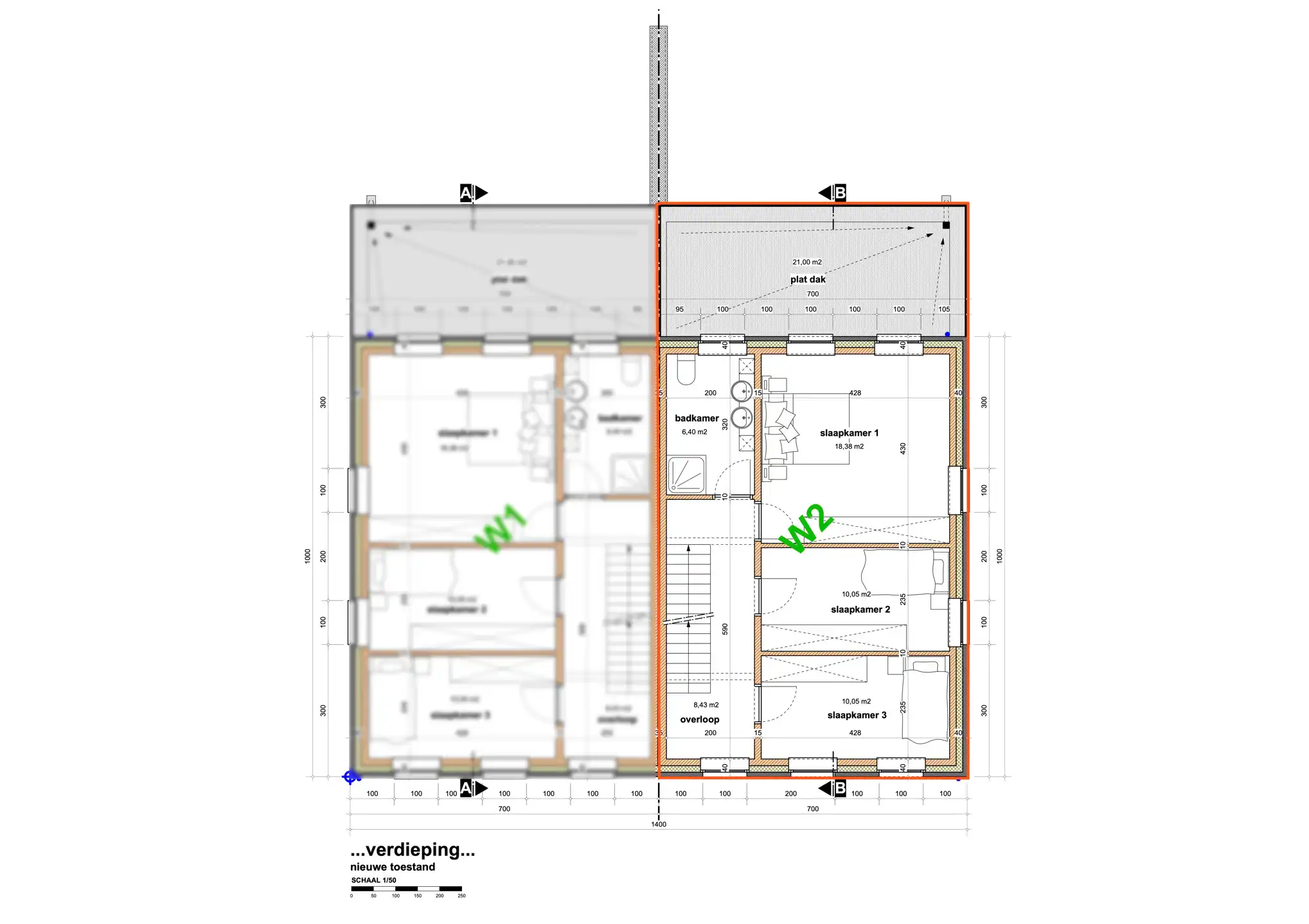 Ruime halfopen woning in opbouw met terras in rustige straat foto 18
