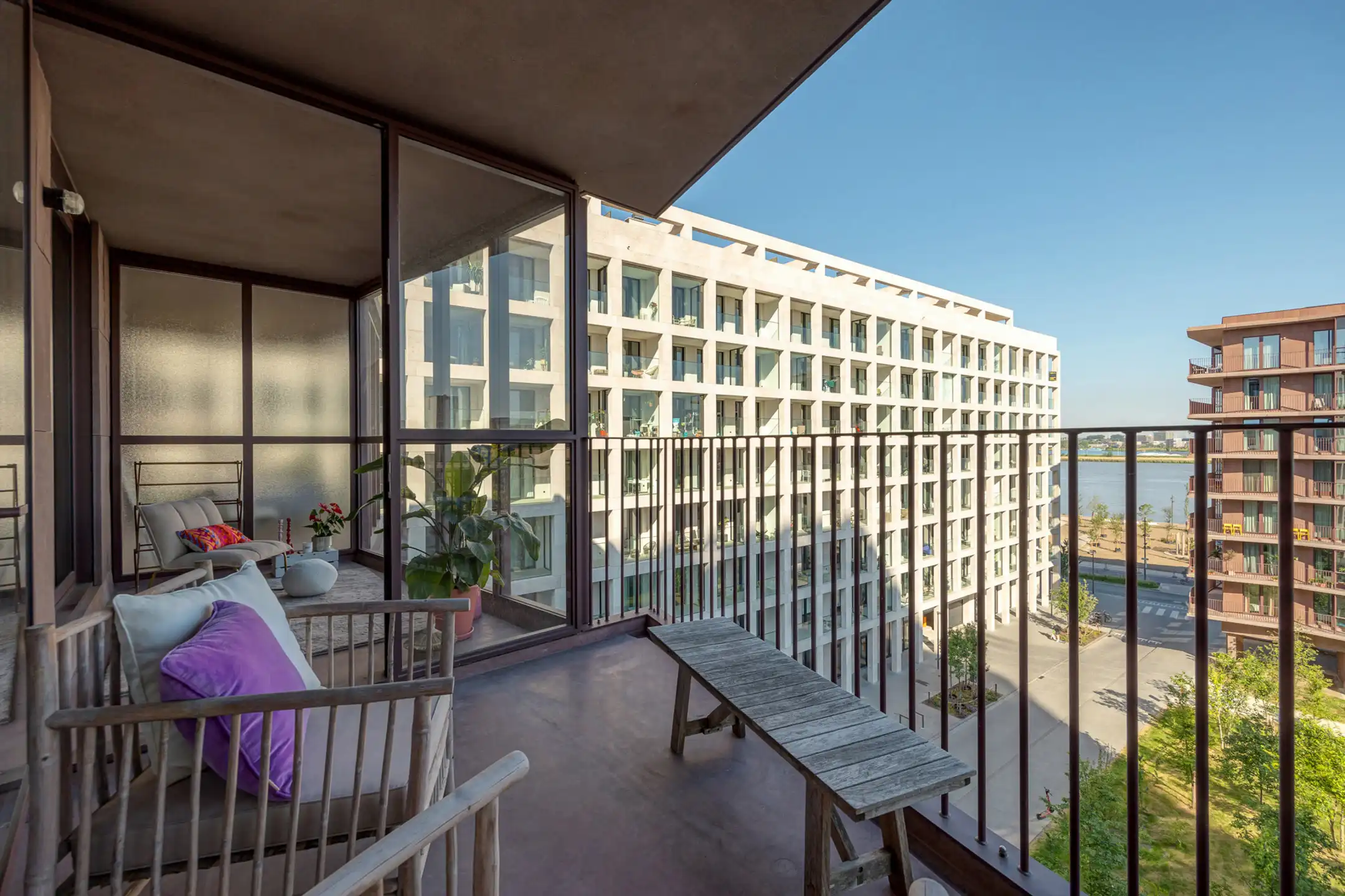 ANTWERPEN-ZUID - Eénslaapkamer appartement met magnifieke terrassen foto 2