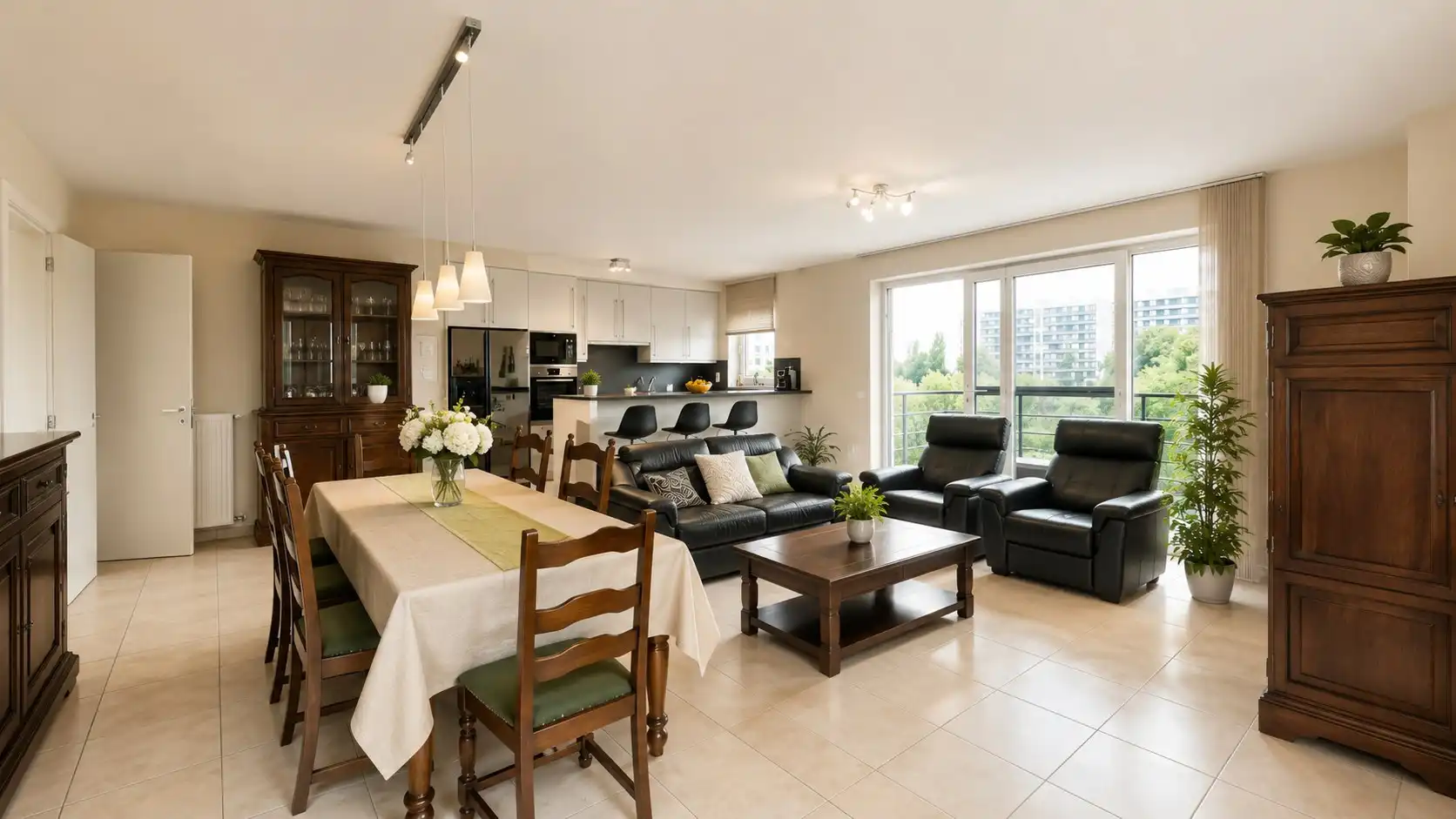 Exclusief appartement van ca. 142 m² met 3 slaapkamers, terras, autostaanplaats en uniek zicht op de Buylaers foto 4