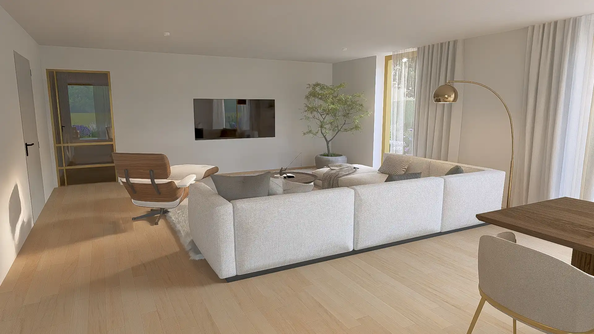 0.2 Luxueus en stijlvol nieuwb. appartement met 3 slpks, badk., dubbele garagebox en kelderberging inbegrepen in de prijs. foto 4