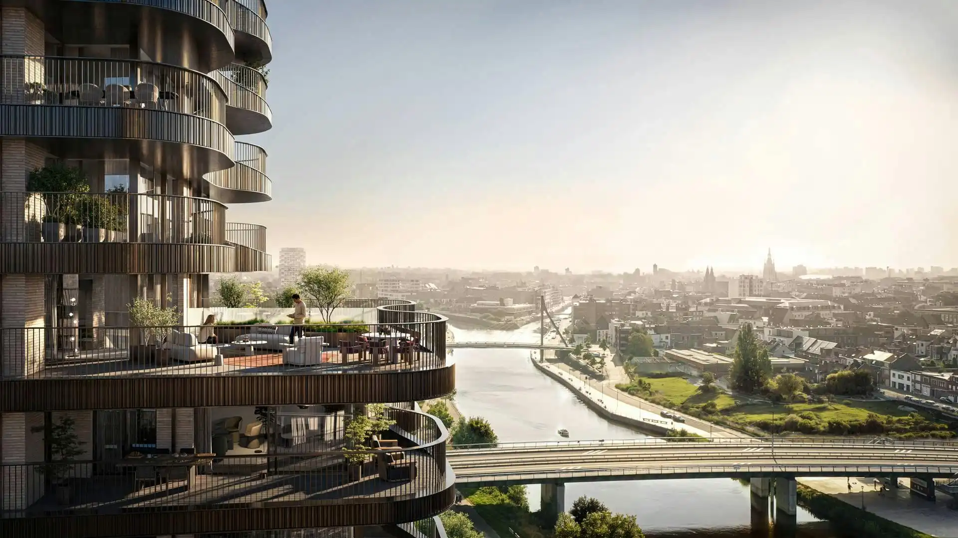 Exclusief wonen aan de Leie met uitzonderlijk terras (92m²)! foto 3