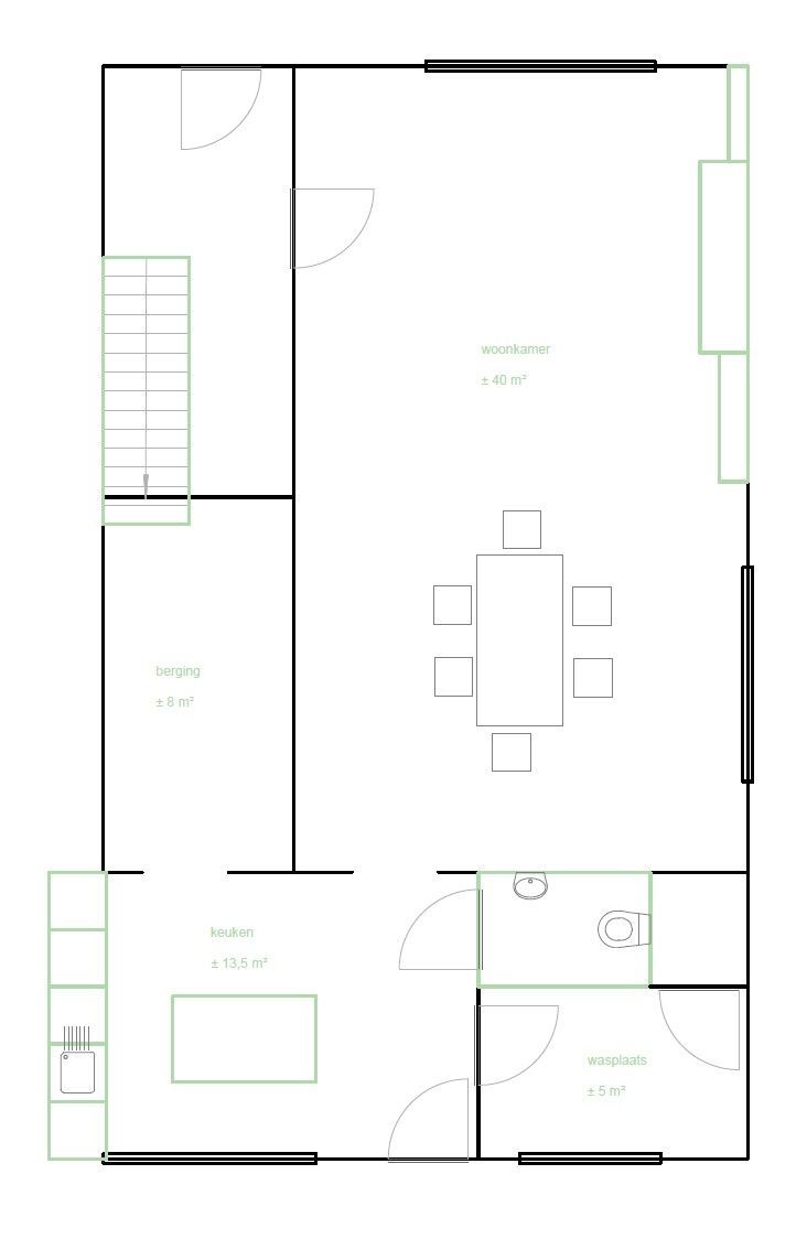 Volledig gerenoveerde energiezuinige driegevelwoning met 4 slaapkamers en tuin. foto 23