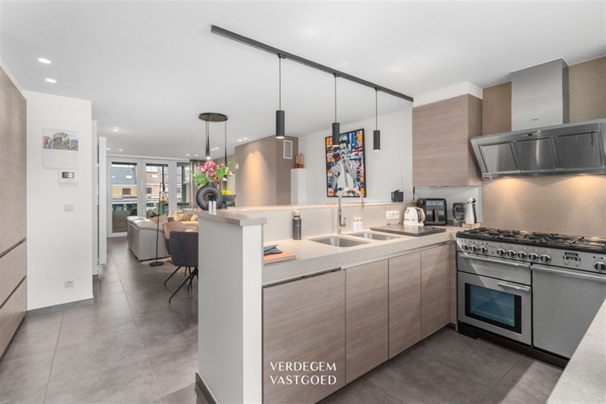 Instapklaar en knap afgewerkte woning met 2 garages, geniettuin en atelier/praktijk foto 7