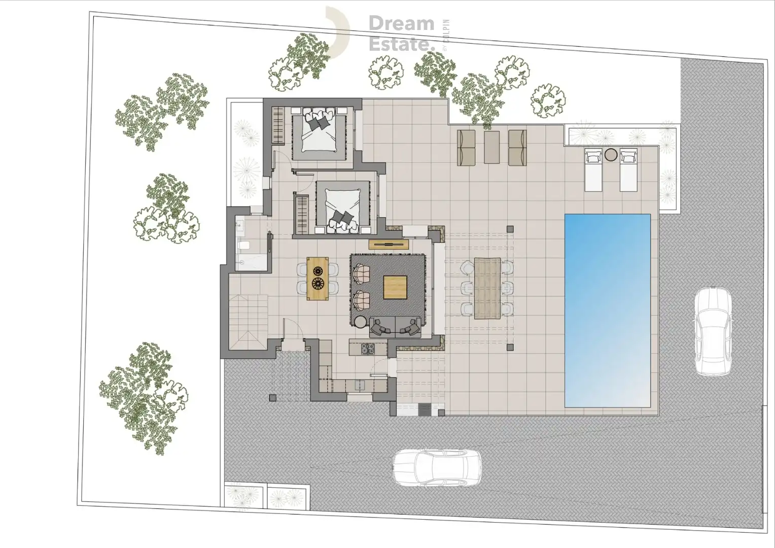 Luxe Ibiza-Style Villa met Panoramisch Bergzicht foto 40