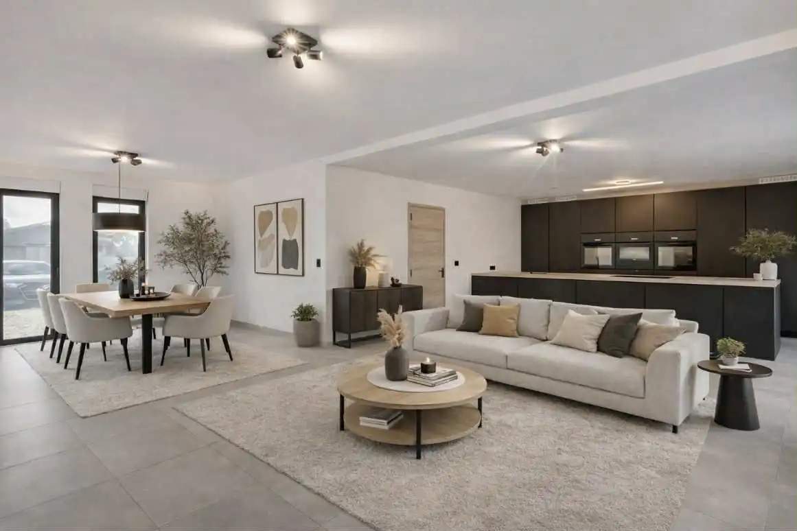 Nieuwe, energiezuinige open bebouwing in doodlopende straat. foto 21