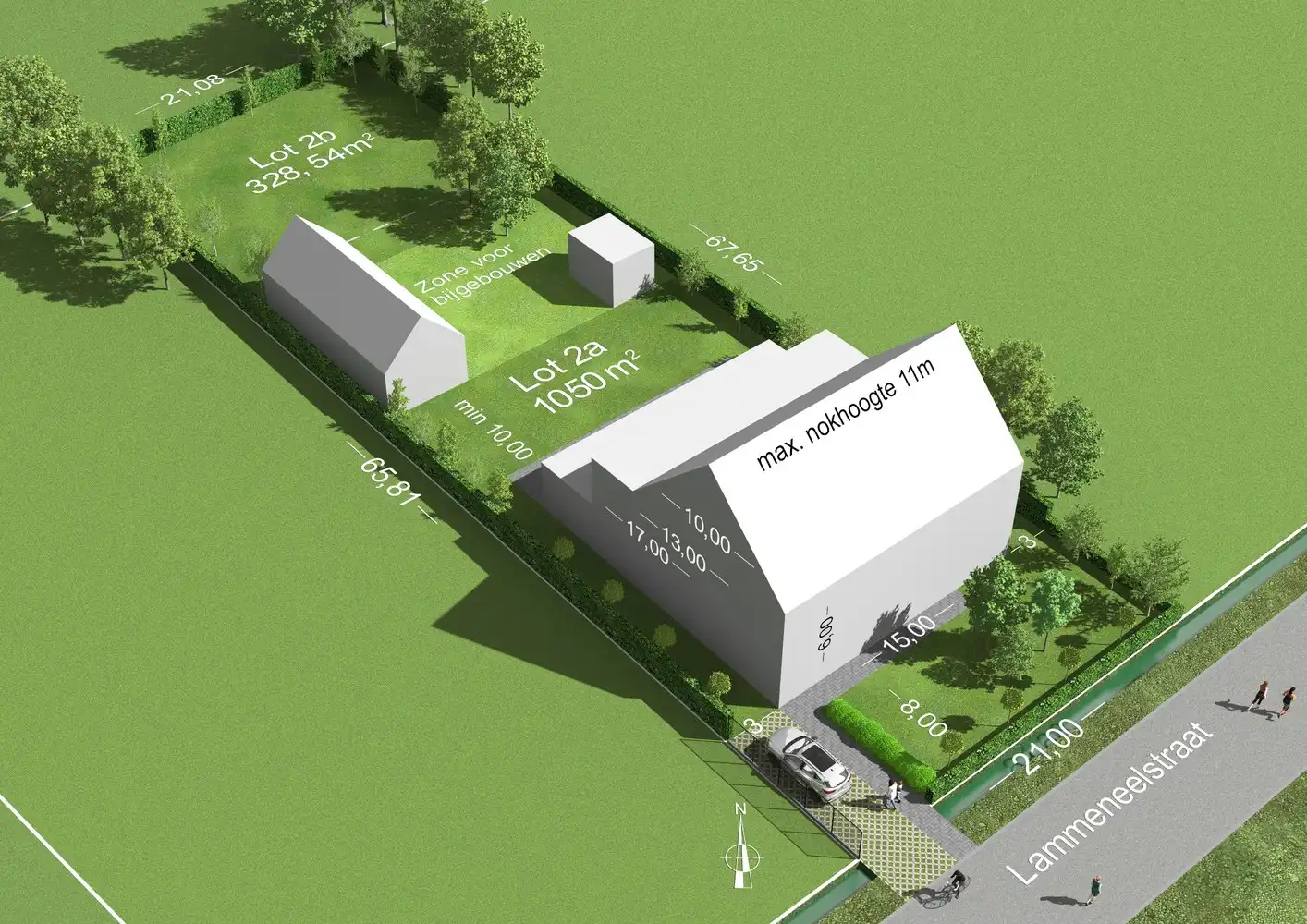 Bouwgrond voor open bebouwing op 1378 m² te Heist-Goor foto {{pictureIndex}}