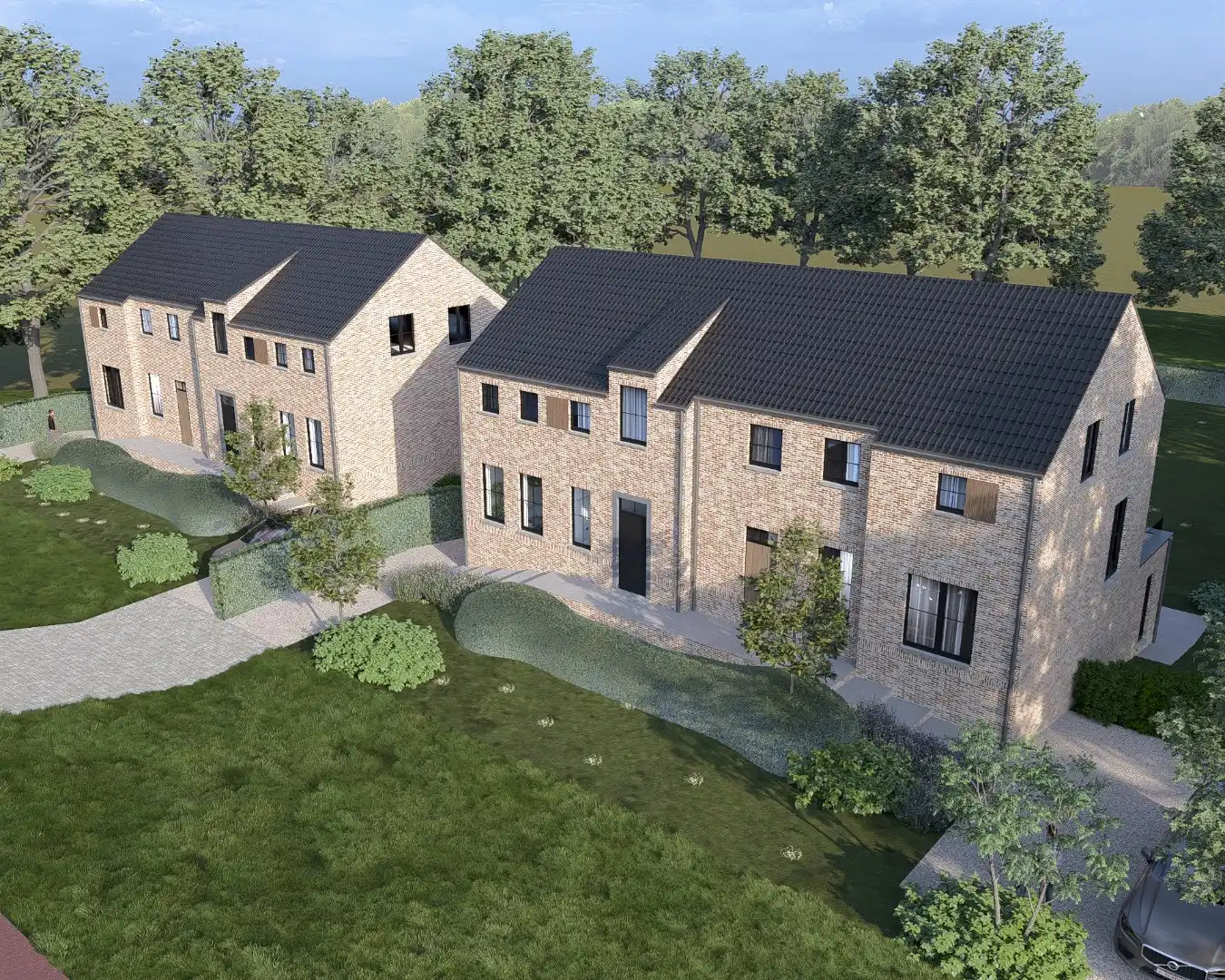 4 Hoogwaardig afgewerkte BEN-woningen op ruime percelen van 7a67ca tot 10a50ca nabij het centrum van As!  foto {{pictureIndex}}