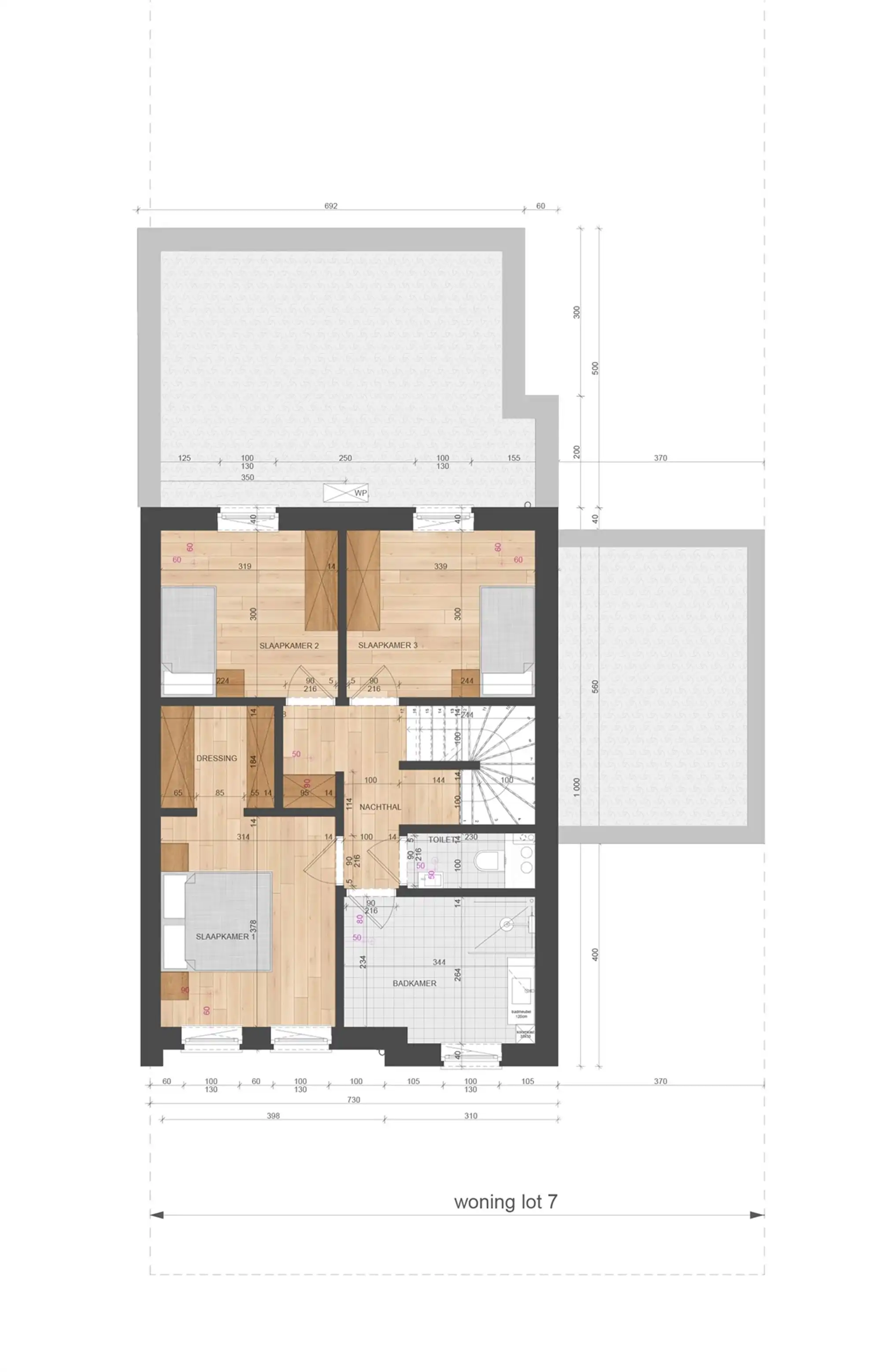 NIEUWBOUWWONING MET 3 SLAAPKAMERS UITERST CENTRAAL DOCH RUSTIG GELEGEN TE ZONHOVEN foto 11