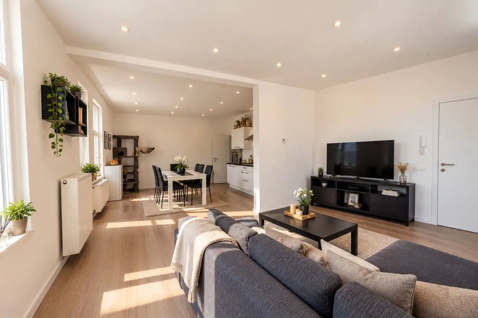 LICHTRIJK EN INSTAPKLAAR TWEESLAAPKAMERAPPARTEMENT OP TOPLOCATIE foto 2