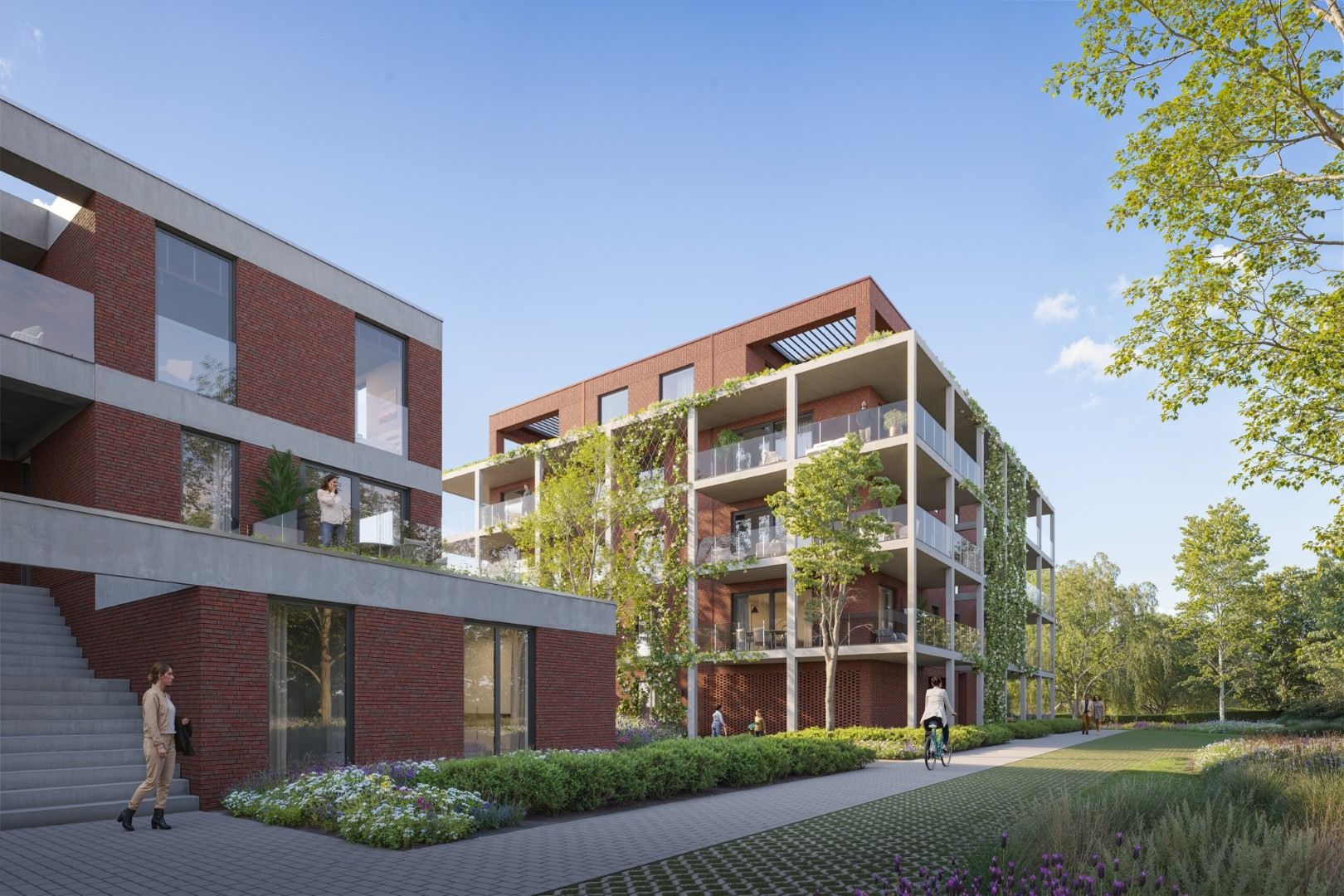 Rustig gelijkvloers 2-slpk met ruim terras foto 2