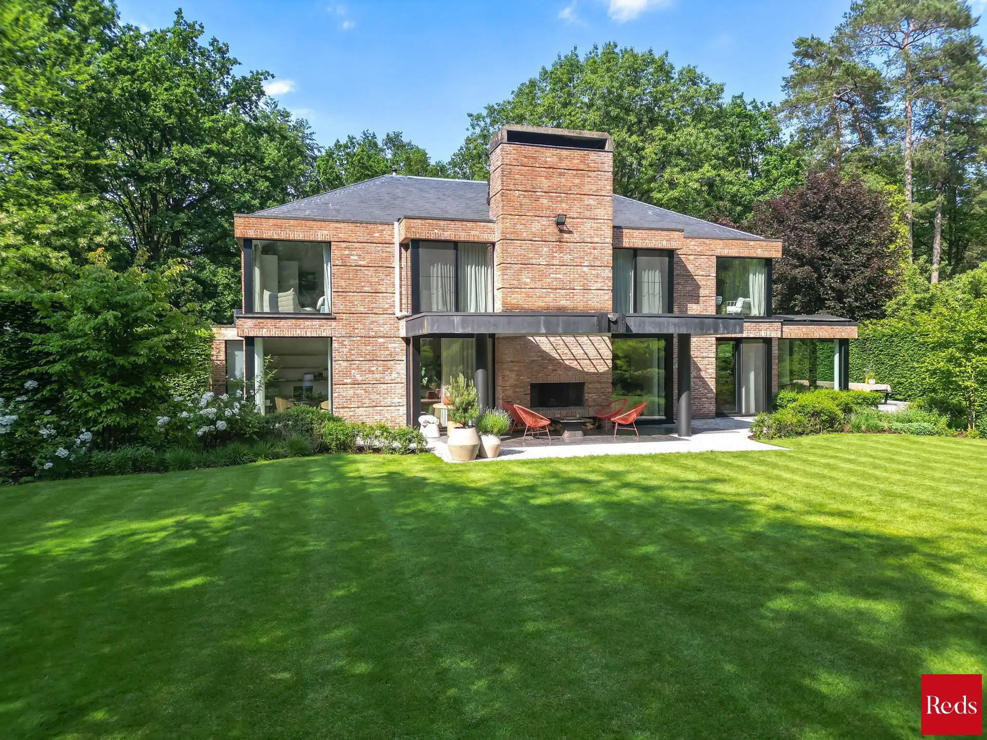 Architectenvilla met zwembad en ZW tuin in Hof Ter Linden foto 34