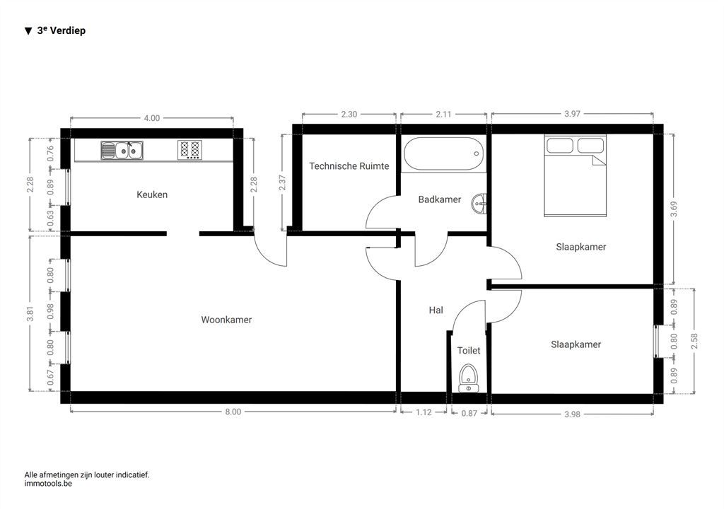 Energiezuinig lichtrijk appartement met 2 slpks foto 16