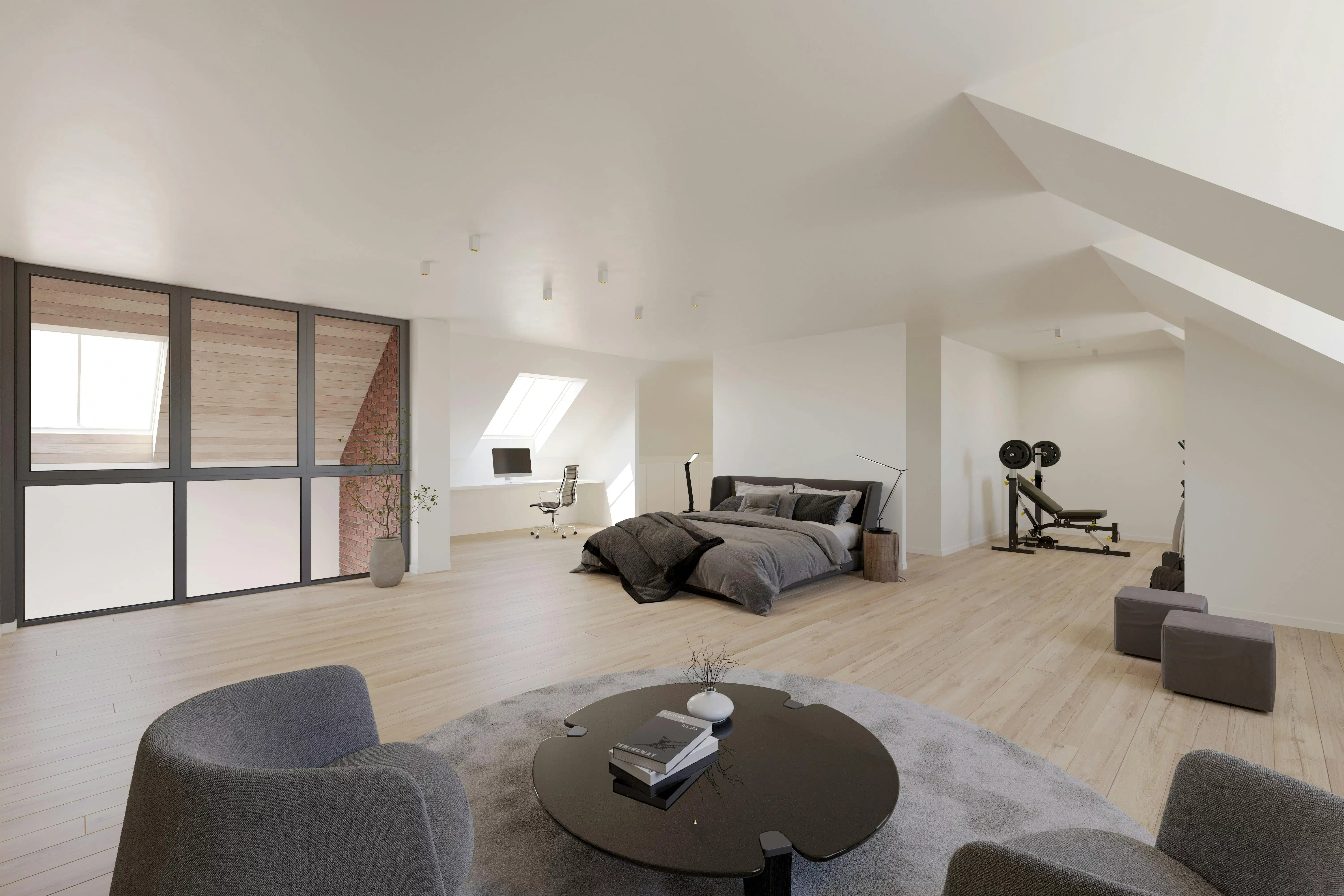Unieke casco loft (237 m²) met terras in St-Martens-Bodegem foto 9