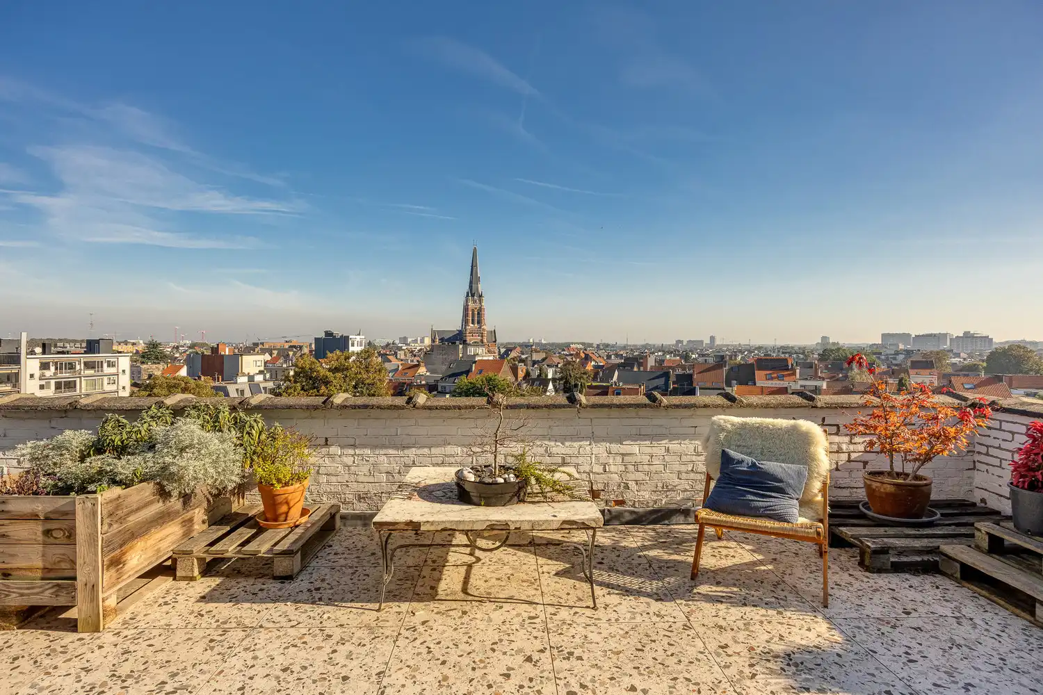 Riante duplex-penthouse met twee terrassen en zicht over heel Antwerpen foto 4