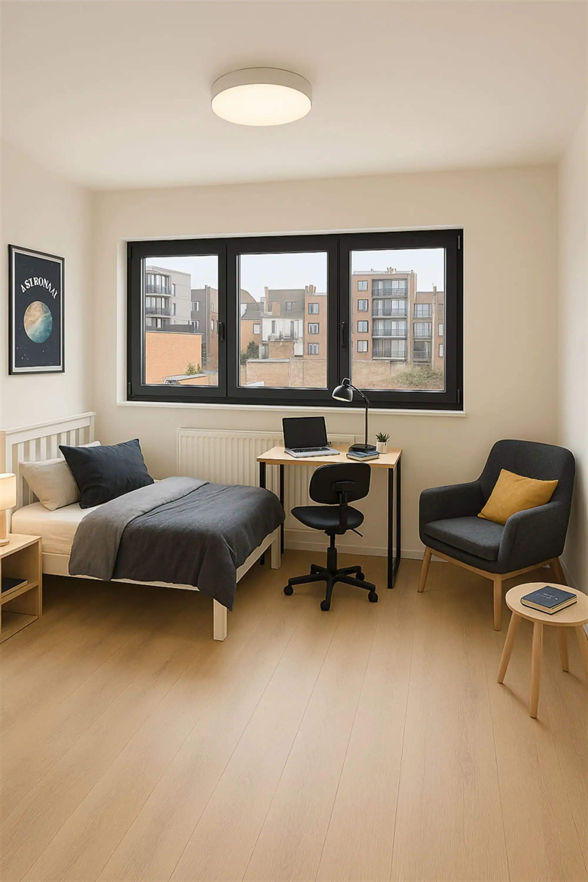 Vernieuwde studentenkamer eigen sanitair! foto {{pictureIndex}}