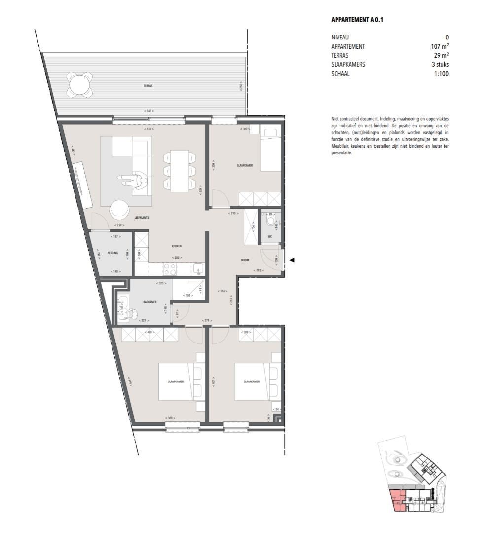 INSTAPKLAAR APPARTEMENT MET 3 SLAAPKAMERS EN GROOT TERRAS - 6% BTW mogelijk! foto 20