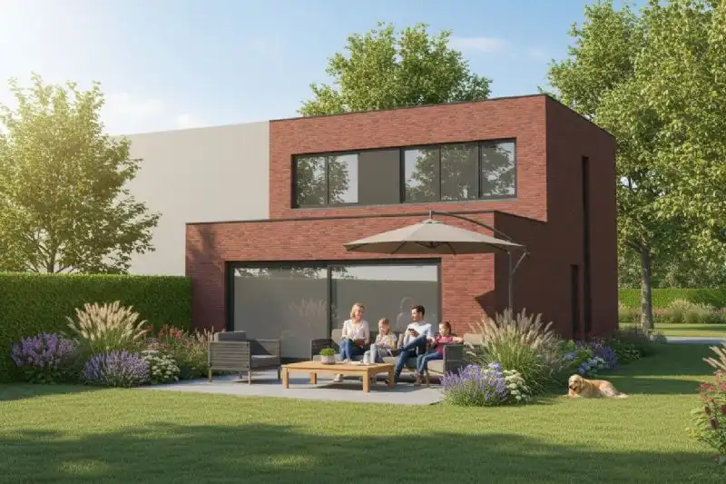 Nieuw te bouwen halfopen woning te Rumbeke. foto 2