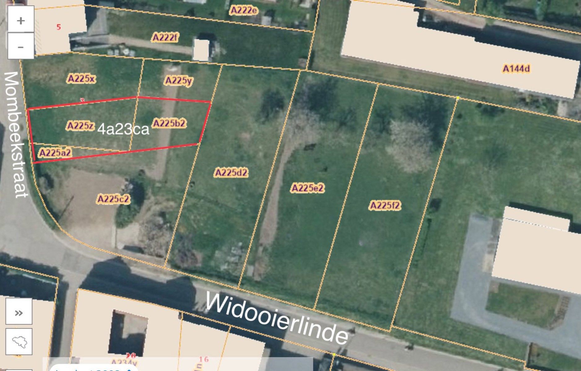 Bouwgrond van 423 m² voor half open bebouwing met grote tuin in Widooie (Tongeren ) met oostelijke oriëntatie foto 2