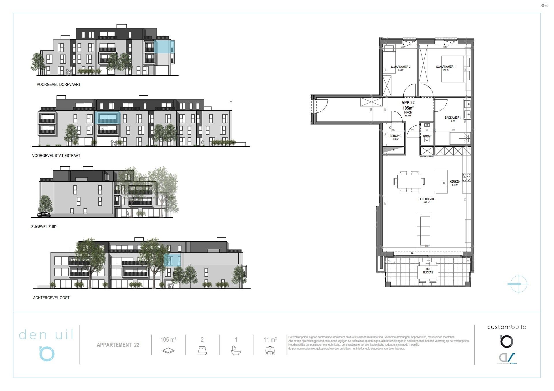 West gericht 2 slaapkamer appartement foto 2