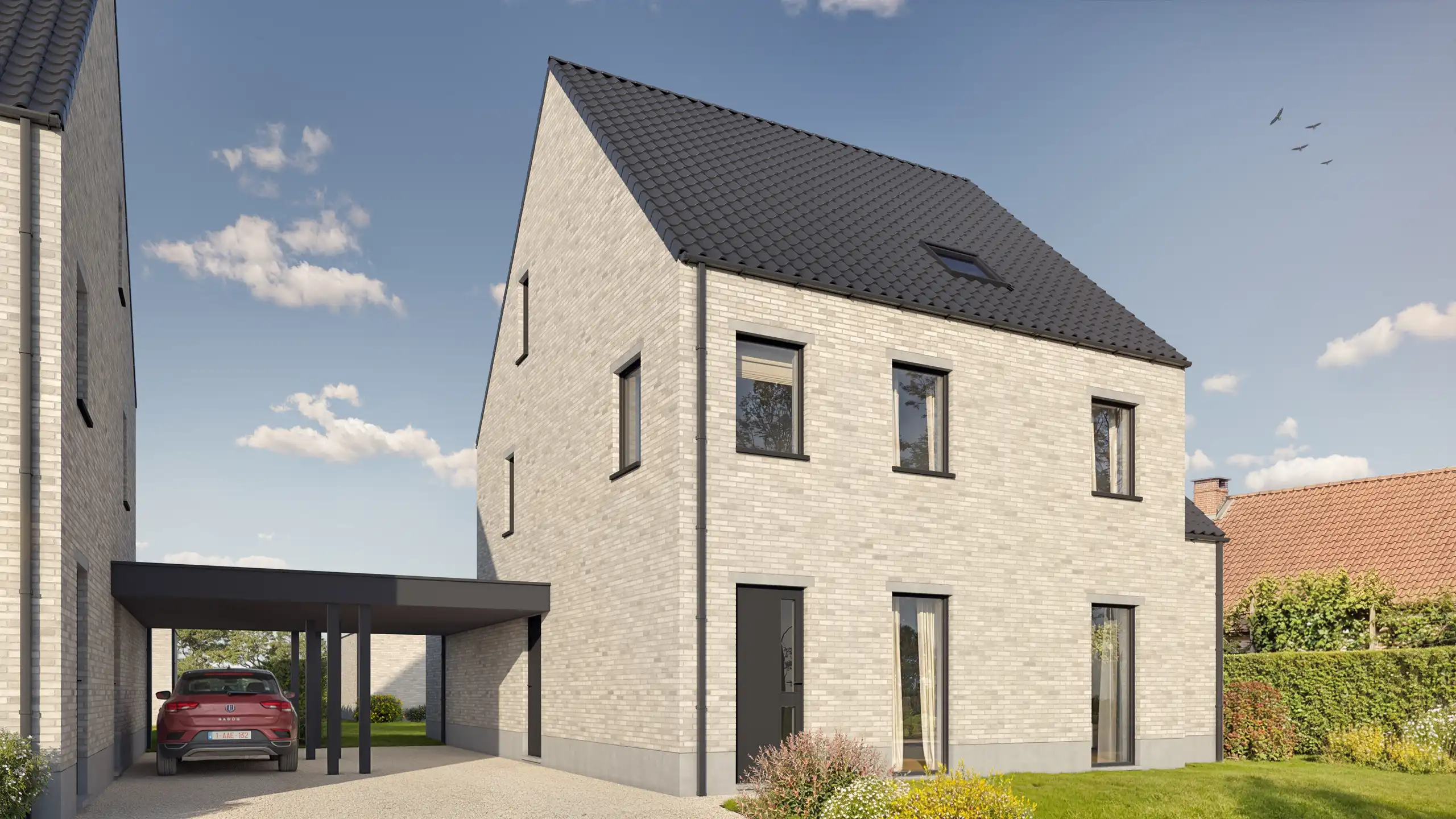 Nieuwbouwwoningen open bebouwing met carport - 6% BTW  foto {{pictureIndex}}