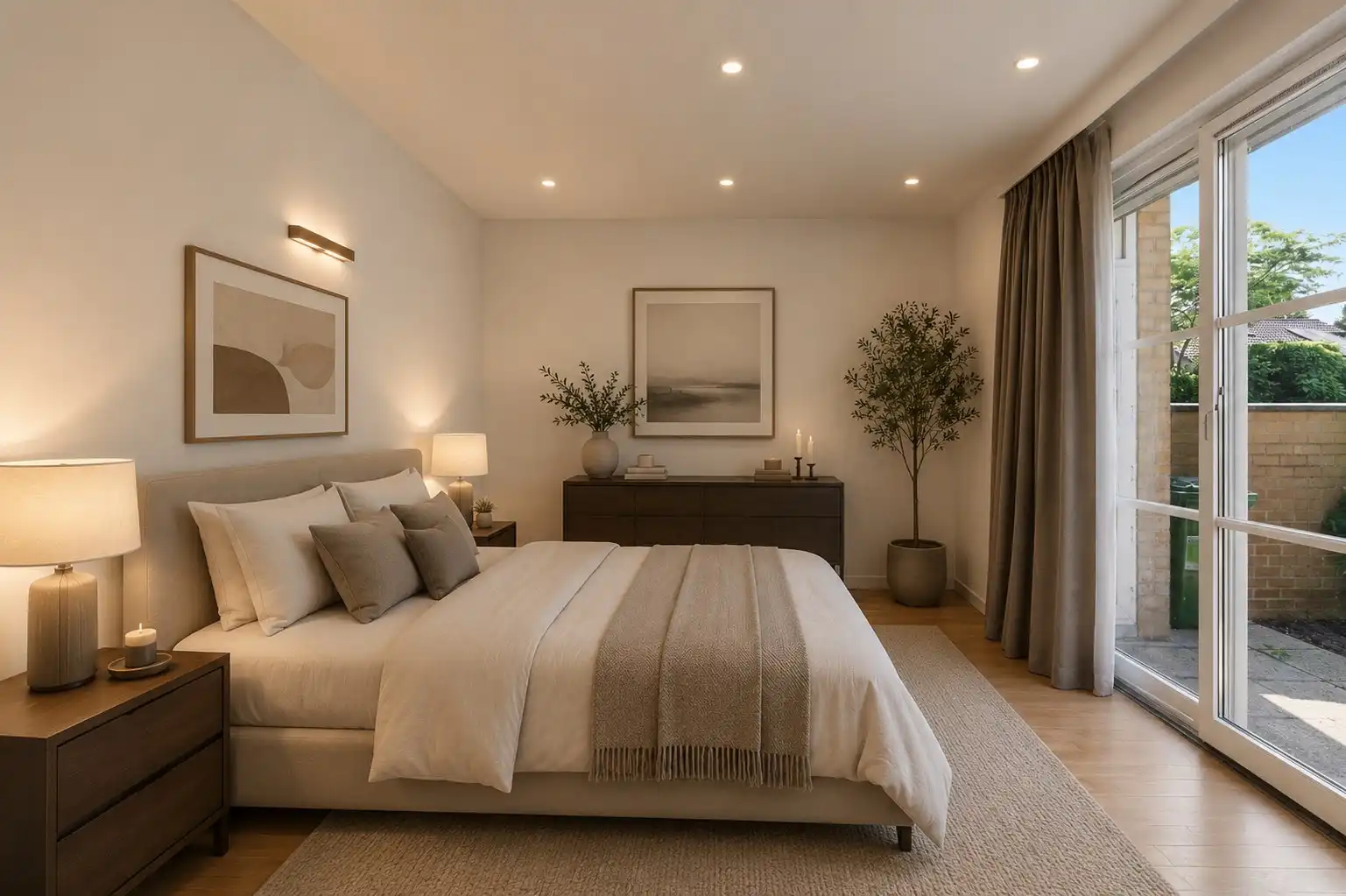 Instapklaar gelijkvloers appartement met 2 slaapkamers en ruime tuin foto 17
