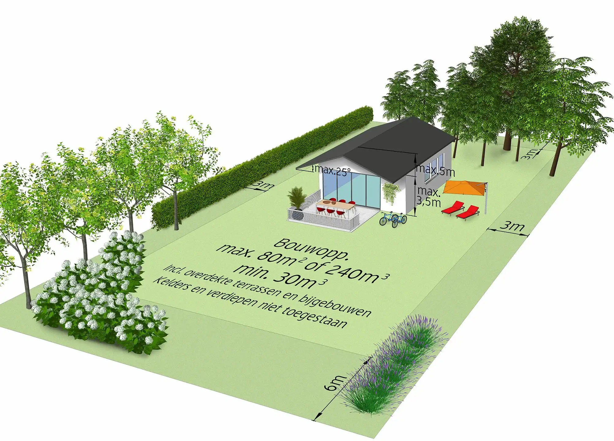 Zeer rustig gelegen grond van 1.163m²! foto 2