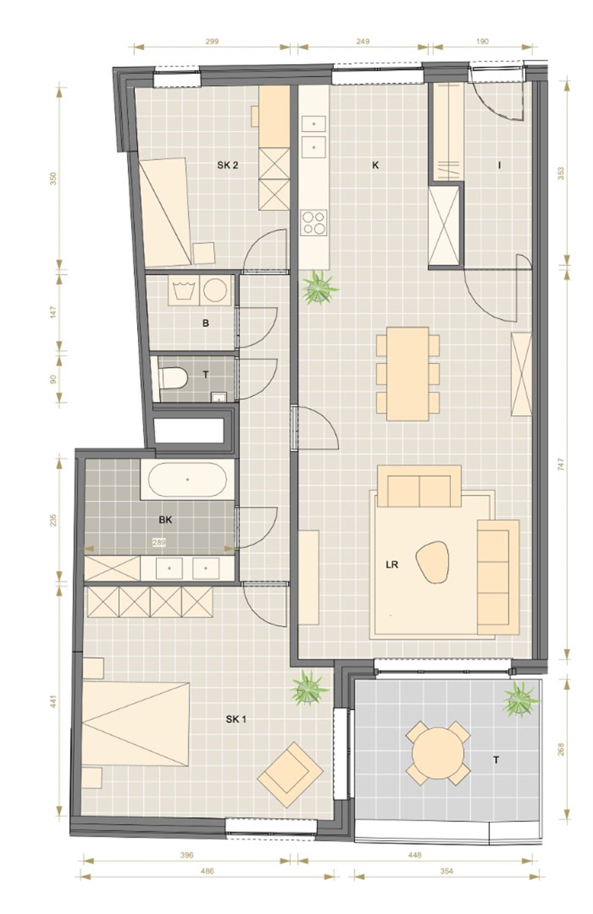 Afgewerkt nieuwbouwappartement met 2 slaapkamers foto 10