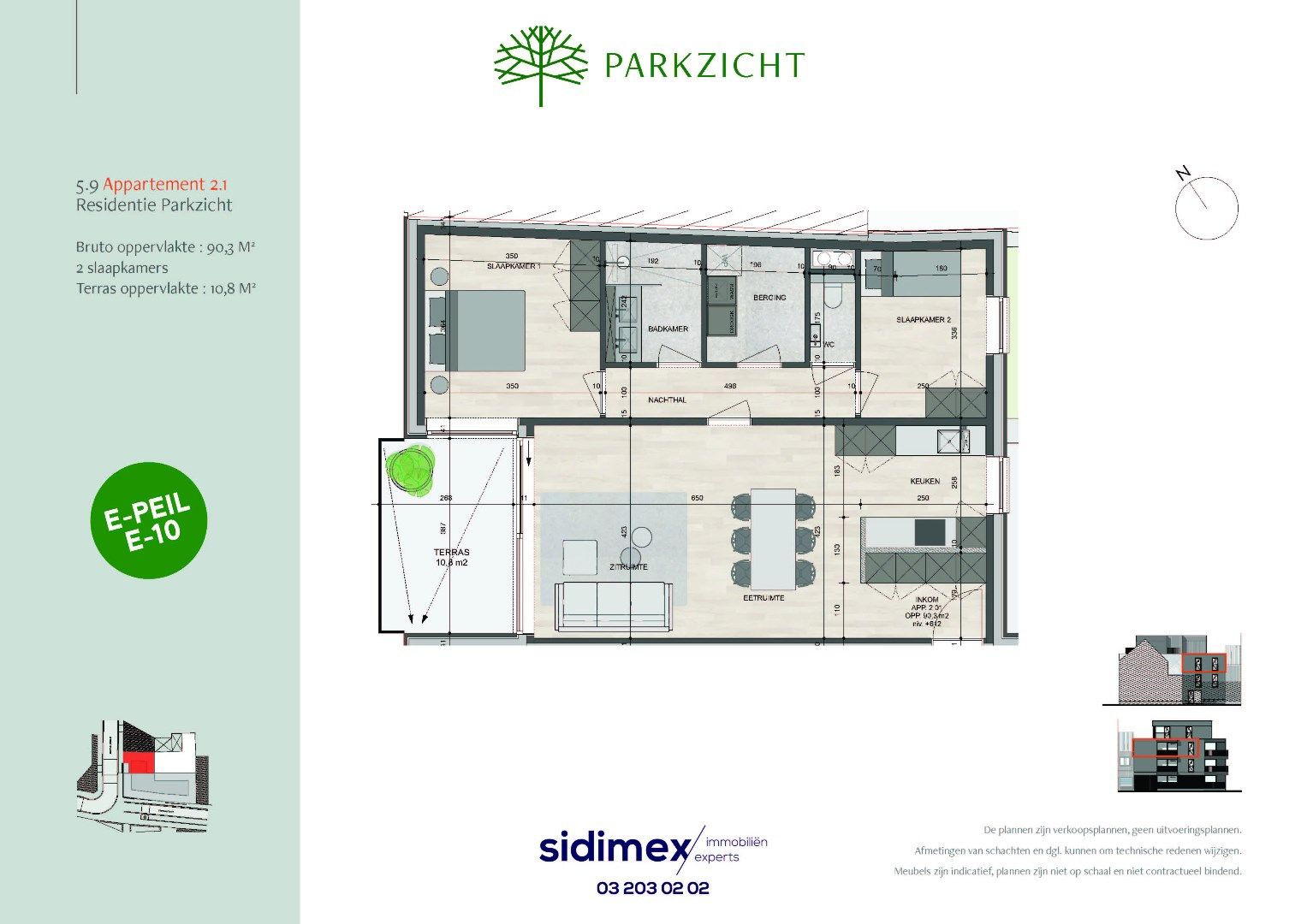 2 slpk appartement van ca. 90,3 m² en een terras van ca. 10,8 m² foto 5