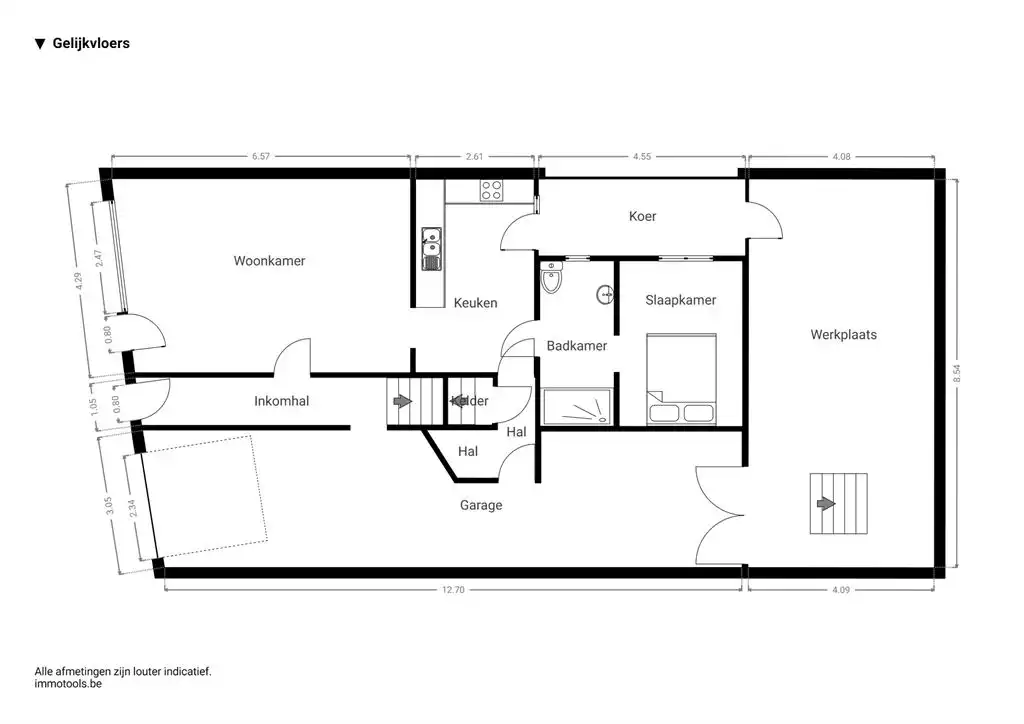 Ruime woning met dakterras en atelier foto 33