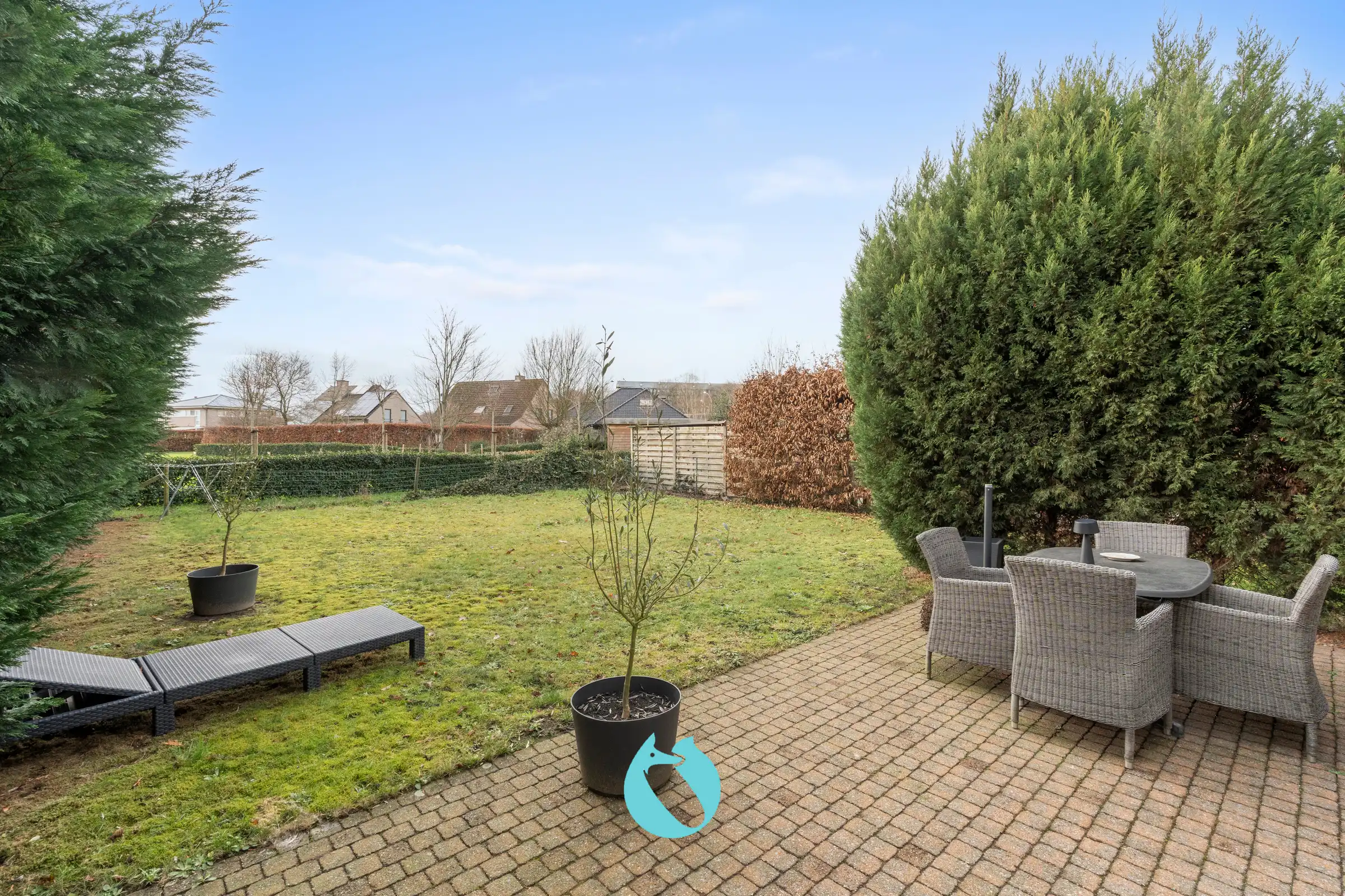 Gelijkvloers appartement met 2 slpks, tuin en garage foto 13