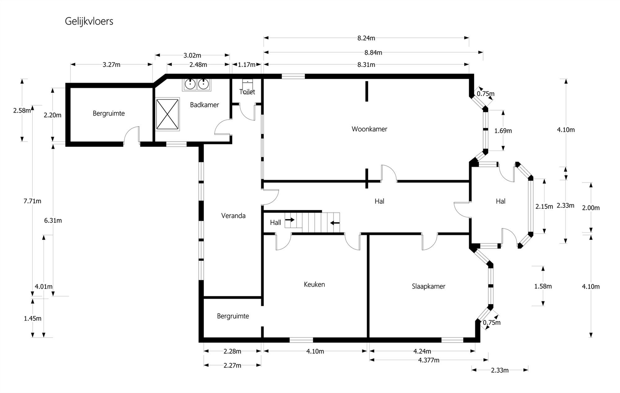 KNAP GERENOVEERDE WONING MET 3 SLAAPKAMERS UITERST RUSTIG GELEGEN OP EEN PERCEEL VAN 9A44CA TE KOERSEL foto 26