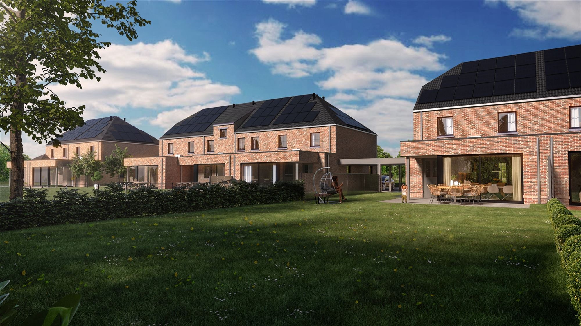 NIEUWBOUWWONING MET 3 SLAAPKAMERS UITERST CENTRAAL DOCH RUSTIG GELEGEN TE ZONHOVEN foto 2