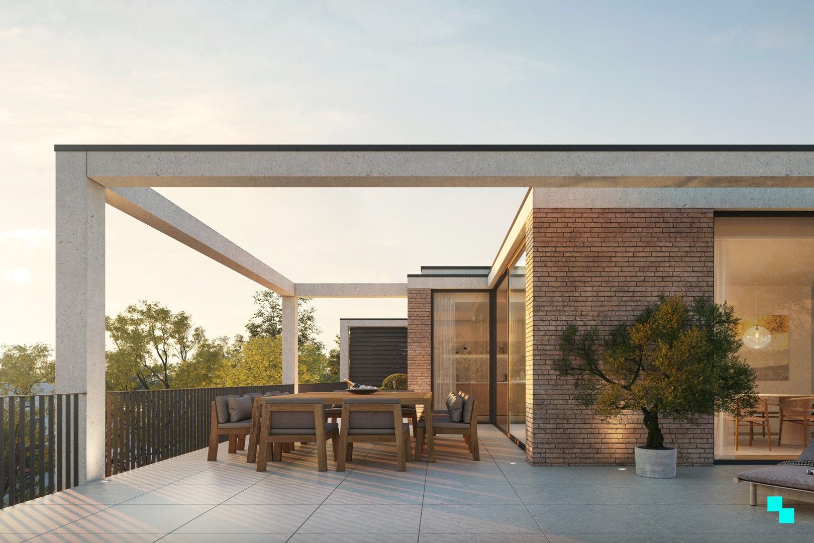 Stedelijk wonen en een groene omgeving foto {{pictureIndex}}