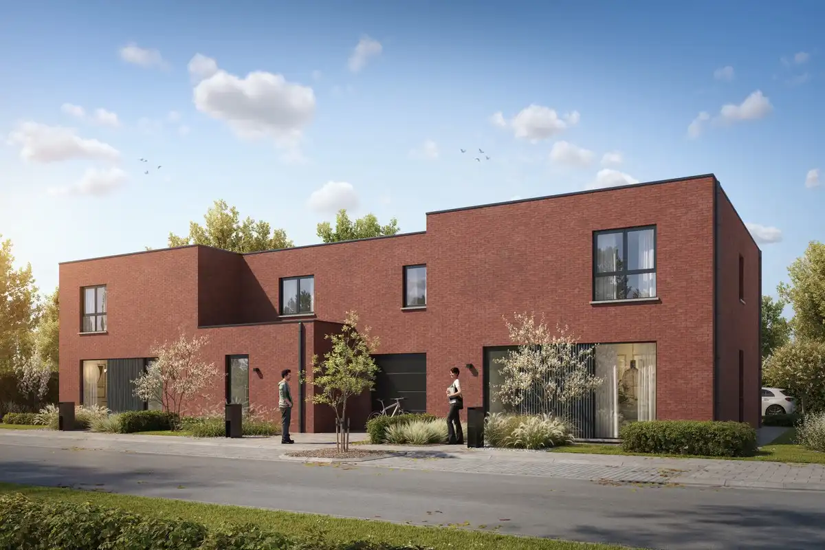 3 nieuwbouwwoningen dichtbij het centrum van Kortrijk foto {{pictureIndex}}