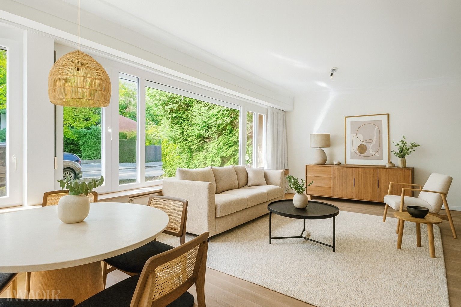 Hoofdfoto van de publicatie: Gelijkvloers appartement met zeer ruim terras in de Pulhofwijk in Antwerpen.
