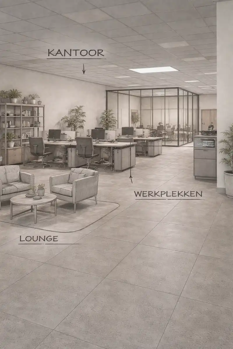 Nieuwbouw handelsgelijkvloers op het Dorp in Serskamp foto 3