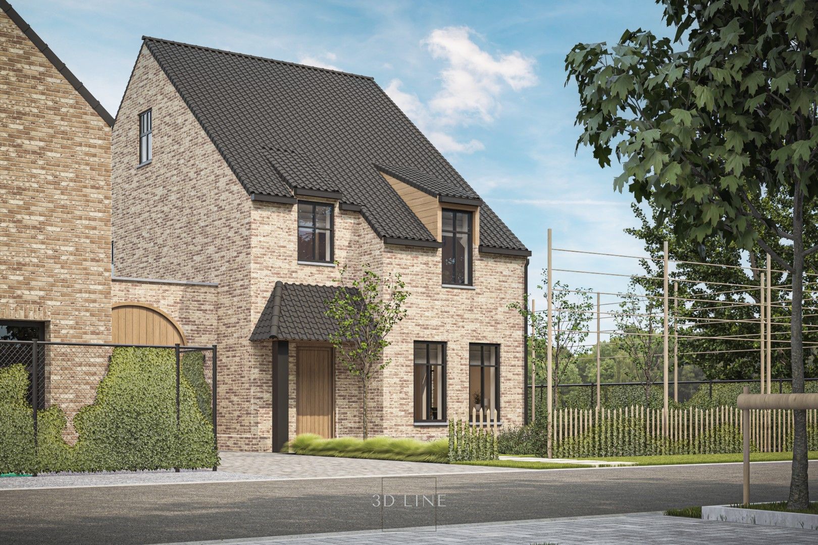 Casco nieuwbouwwoning met kelder op een perceel van 10a 09ca foto 3