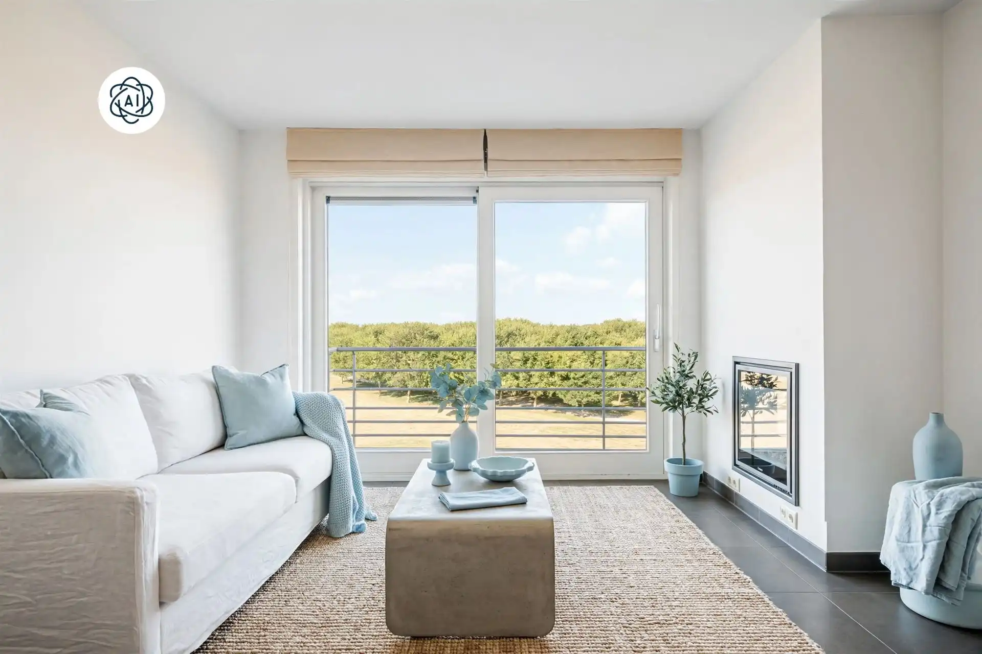 Appartement met 2 slk en terras, zicht op de havengeul foto 7