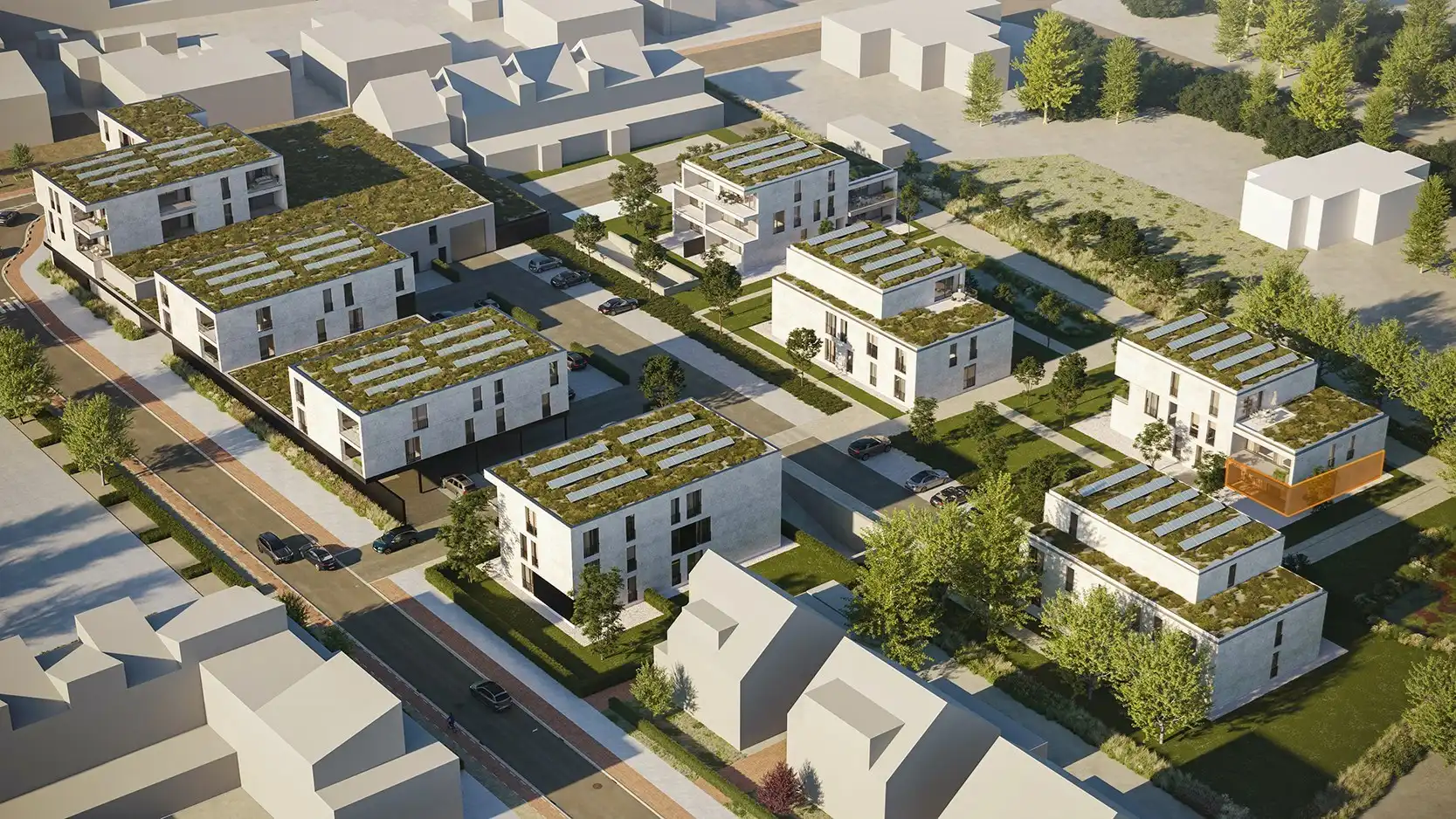 Trendy, gelijkvloers 2-slpk app (E10) in centrum Koersel foto {{pictureIndex}}