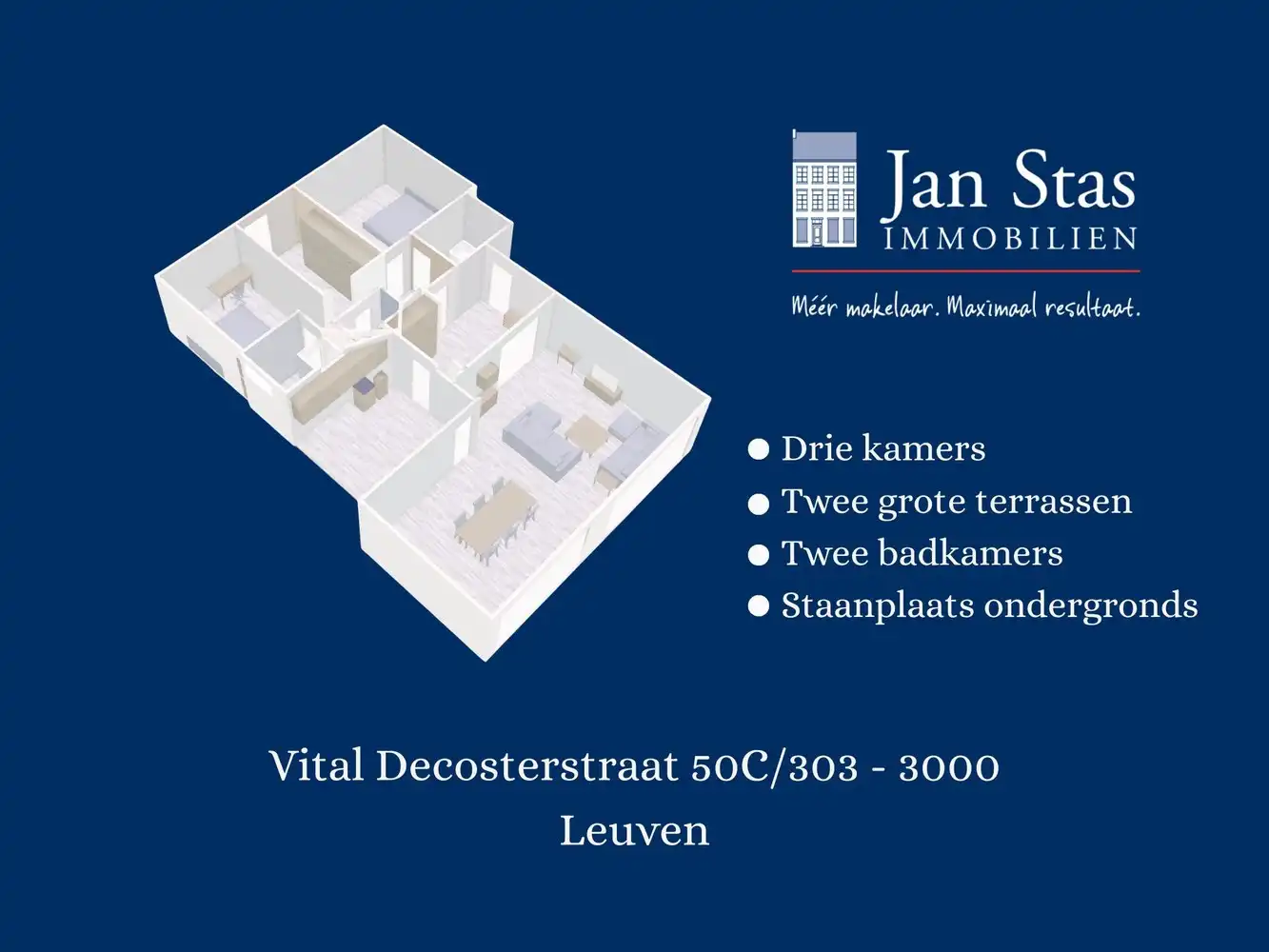Ruim (141m²) 3-slaapkamerappartement met staanplaats, kelder én twee grote terrassen foto 22
