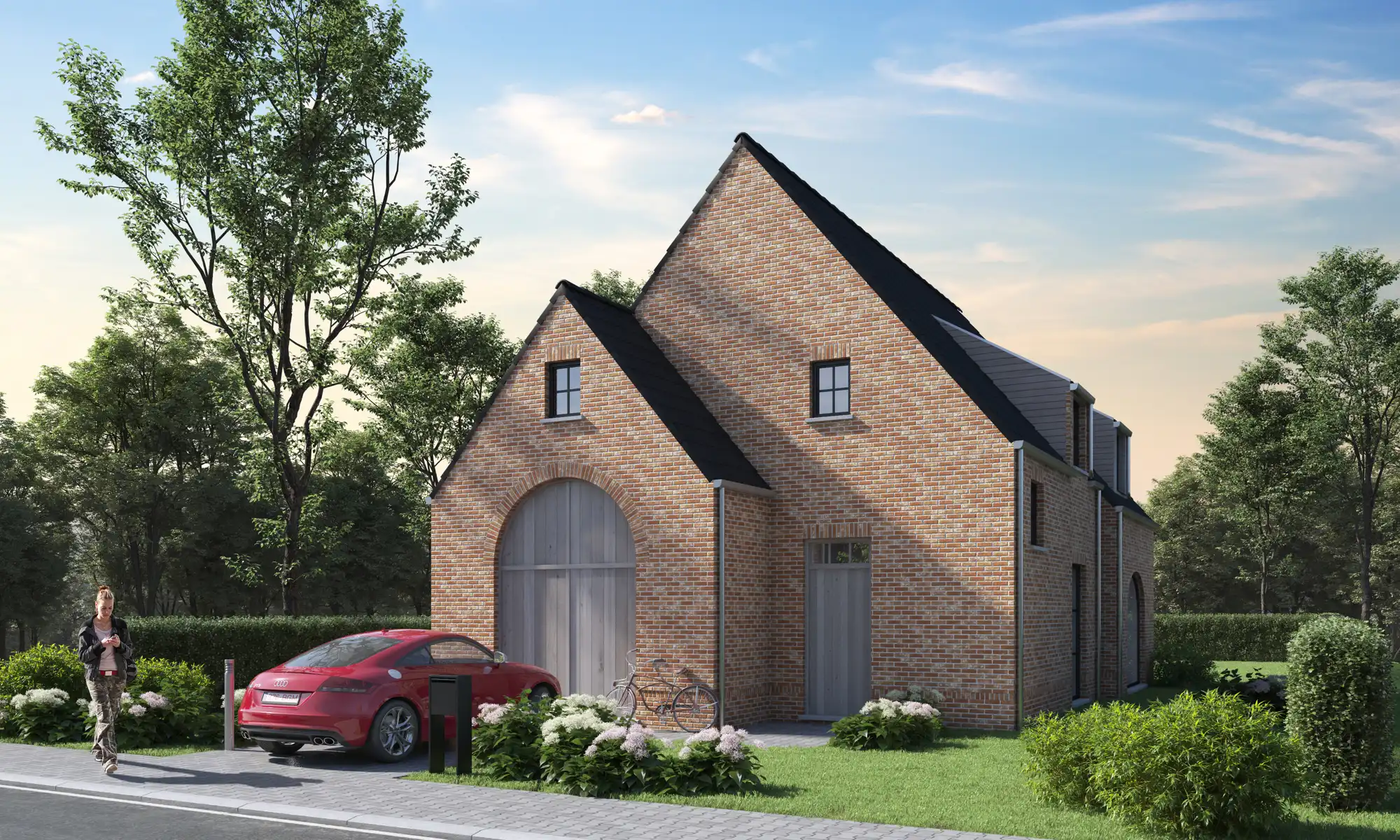 Landelijke nieuwbouwwoning foto {{pictureIndex}}