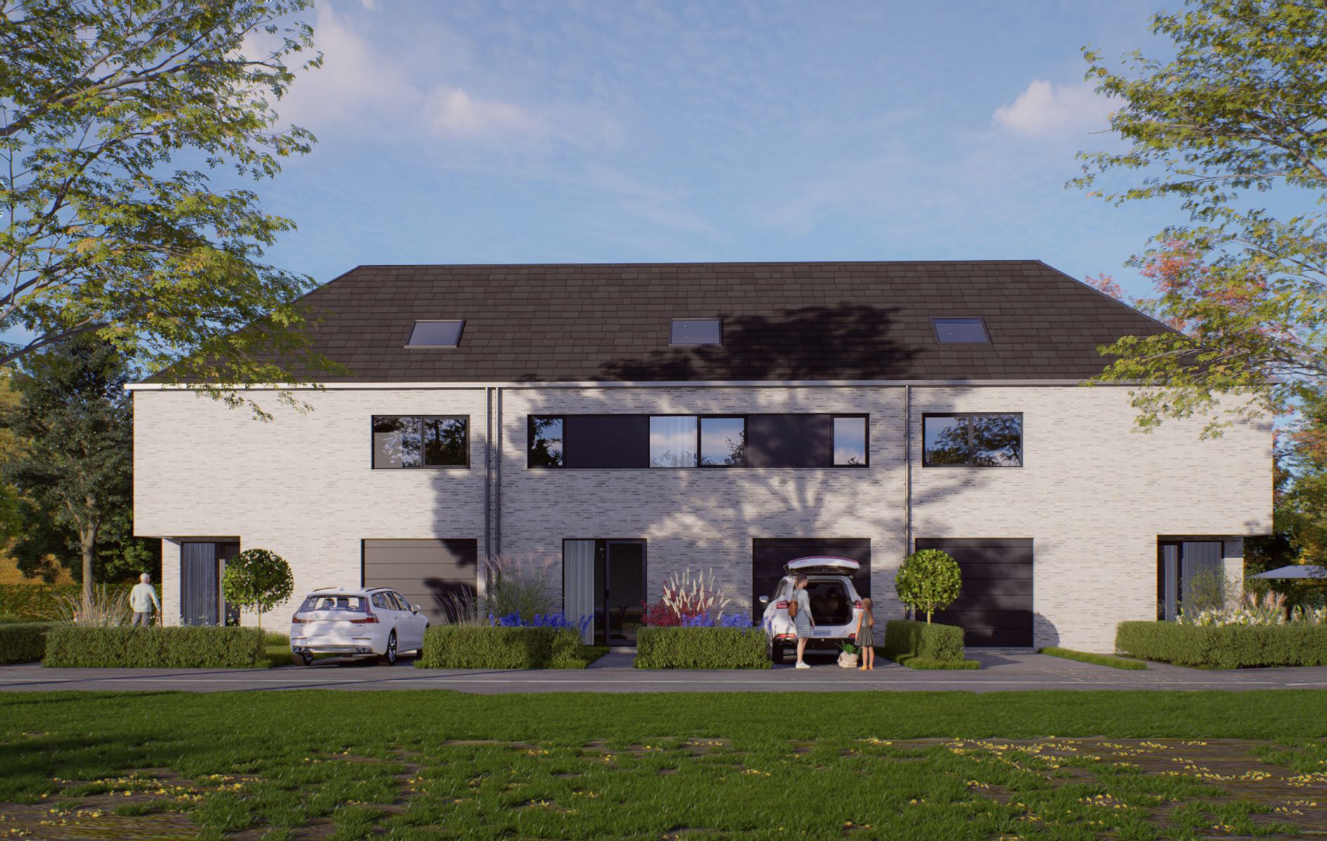 Drie energiezuinige woningen met inpandige garage met 3 slpk foto 1