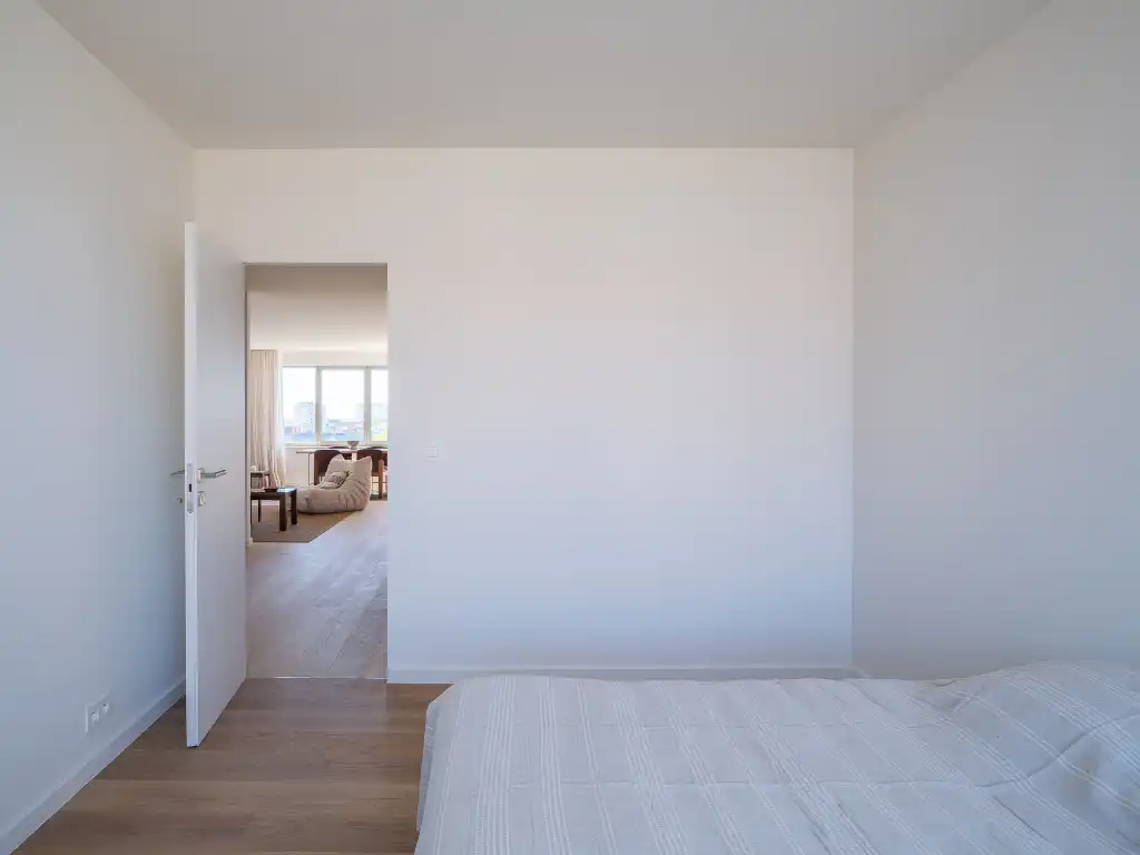 Centrum Gent – lichtrijk gerenoveerd twee slaapkamerappartement met terras en zicht over de Bijloke en de Leie. foto 13